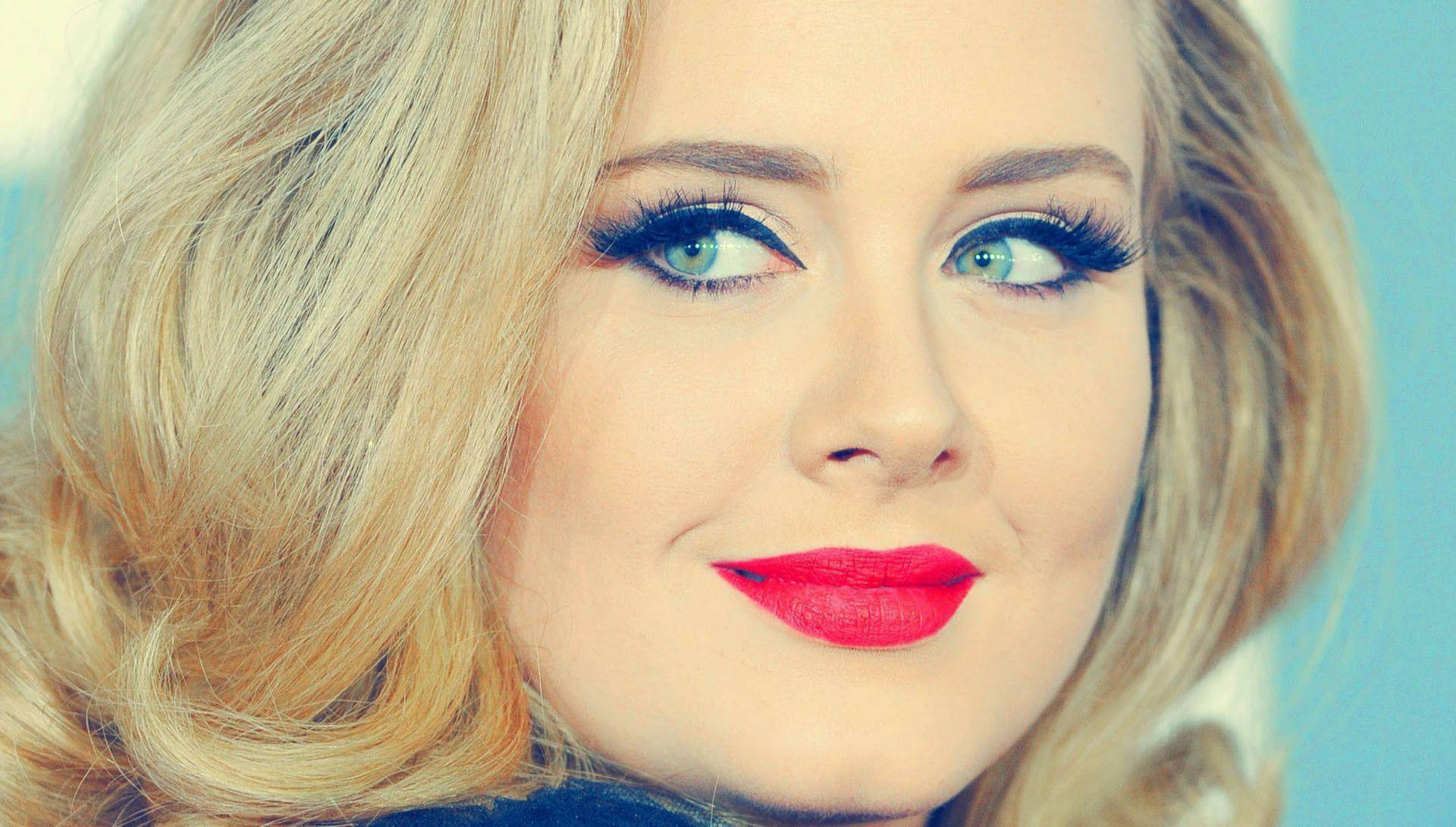 Blonde Adele Smiling