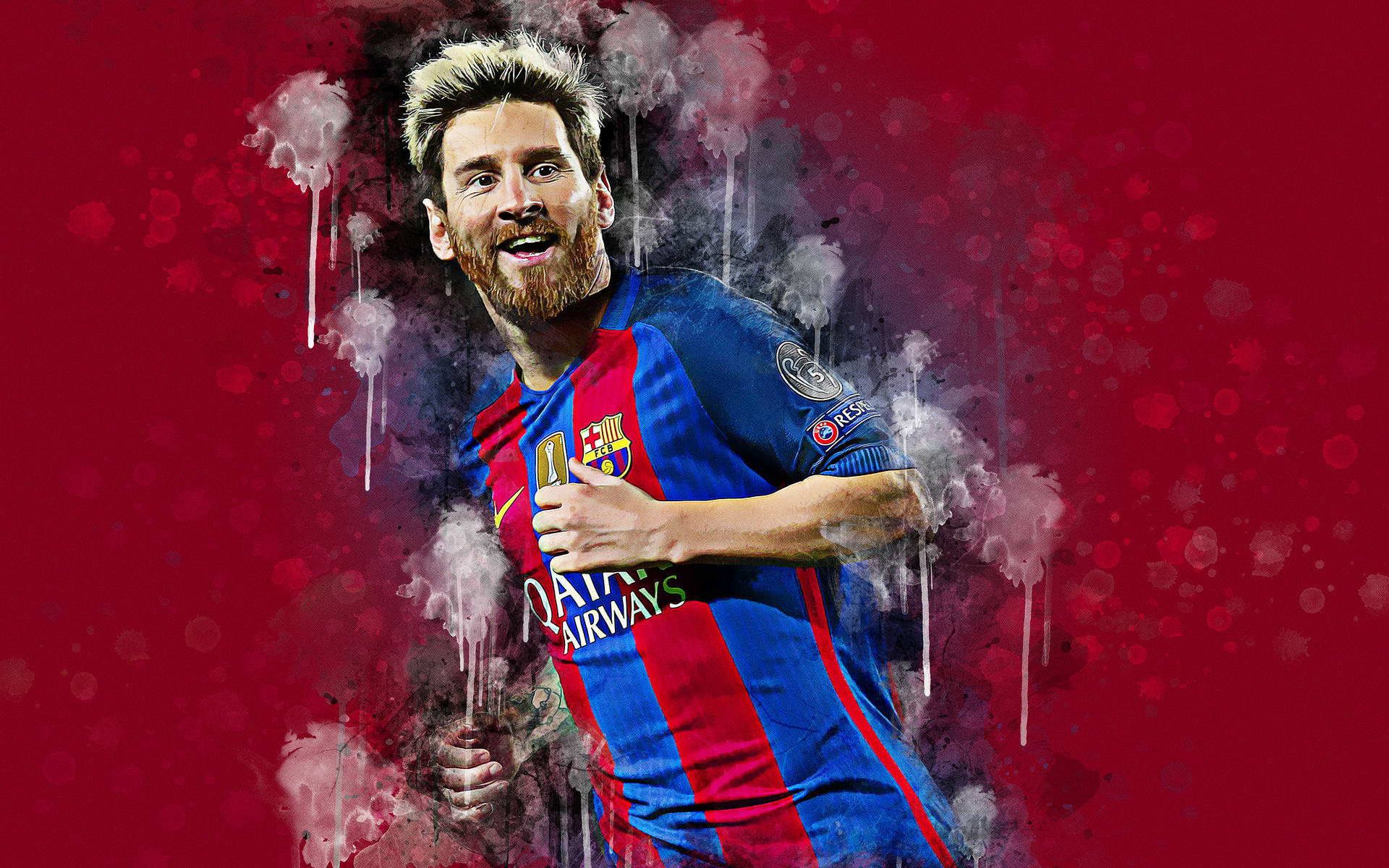 Blonde Lionel Messi 2020 Background