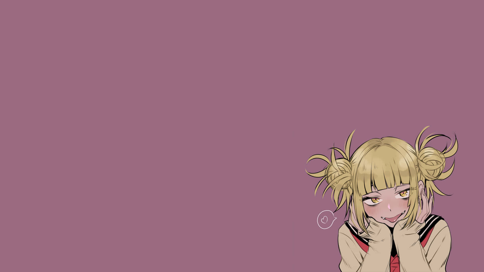 Blonde Schoolgirl Himiko Toga Aesthetic Background