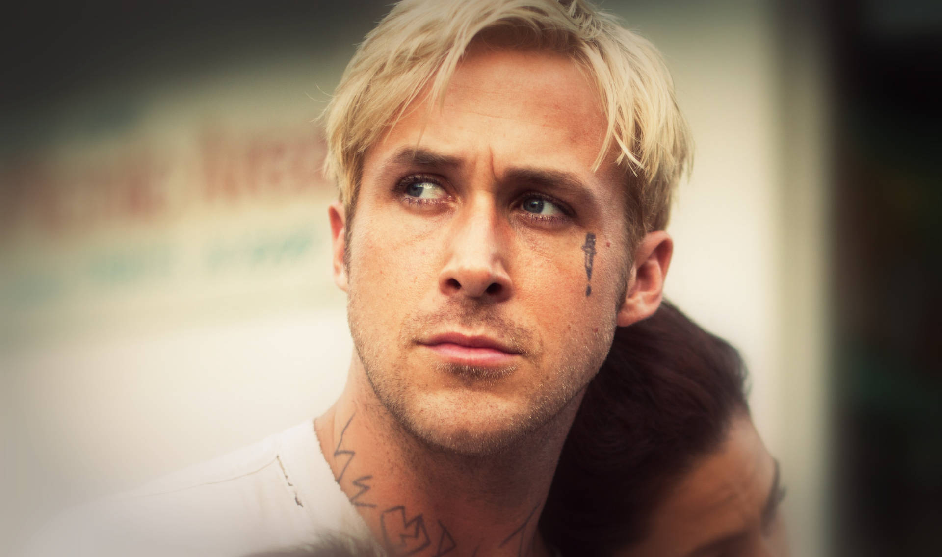 Blonde Tattooed Ryan Gosling
