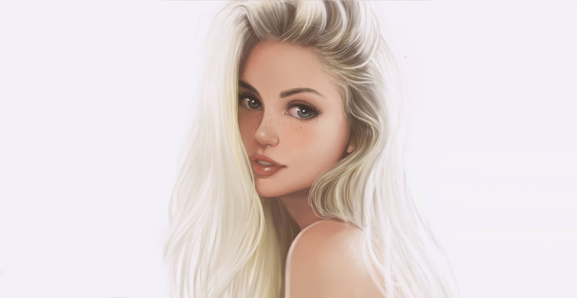 Blonde Woman Digital Art