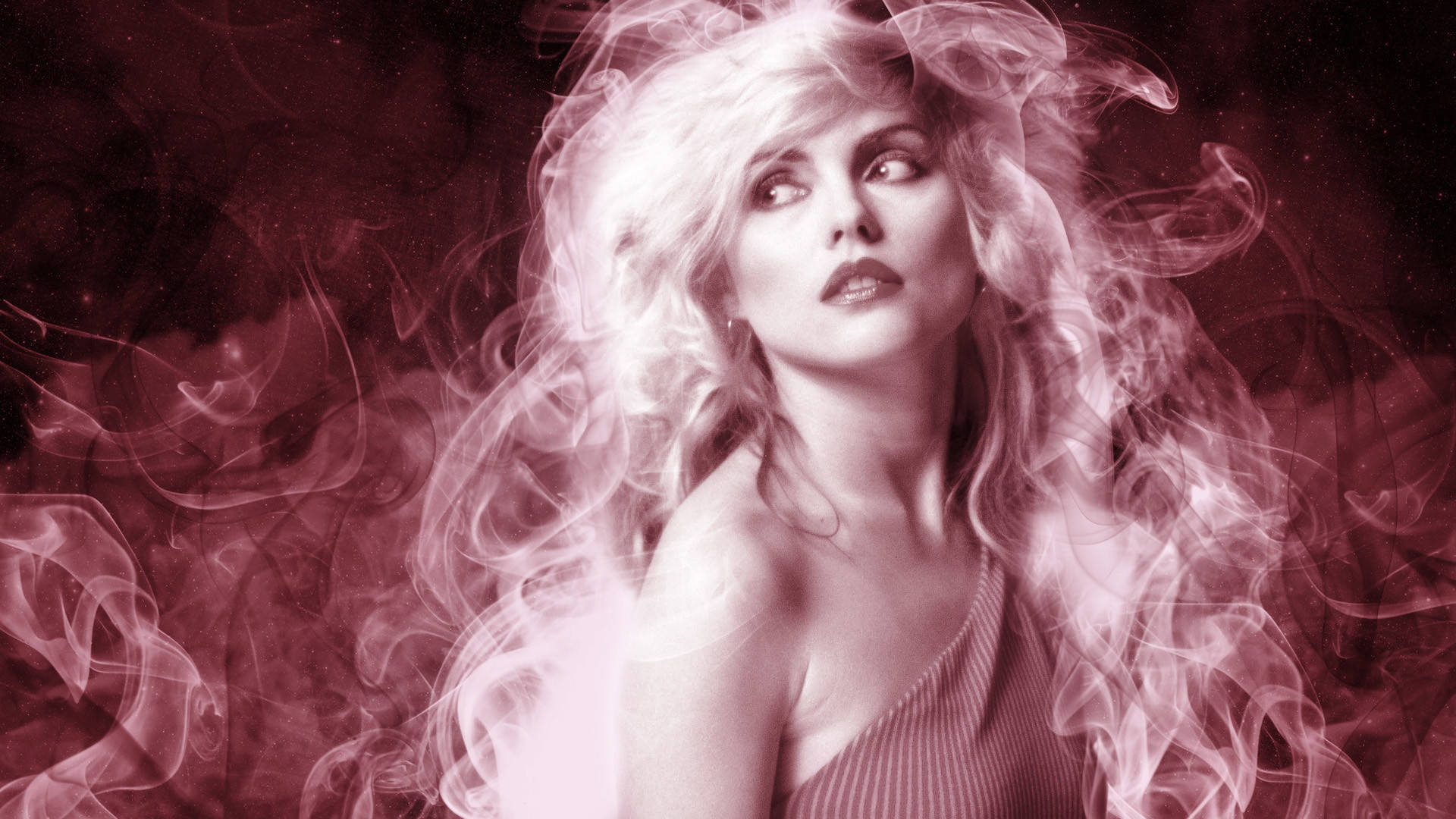 Blondie Debbie Harry Flame Themed Photography