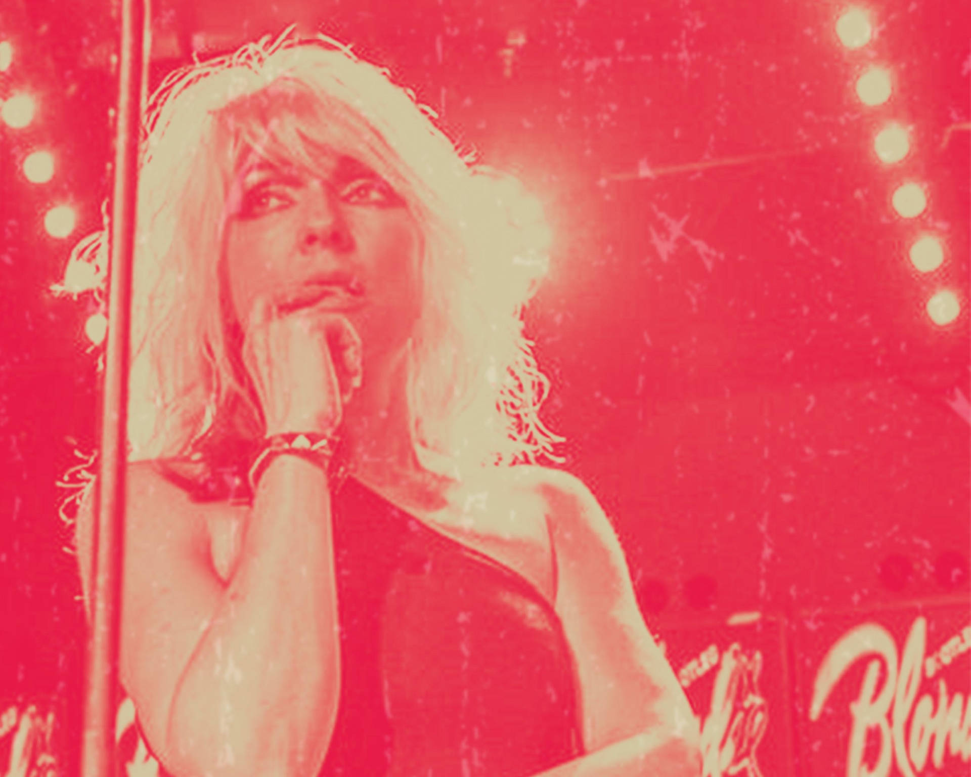 Blondie Debbie Harry Red Aesthetic Photo