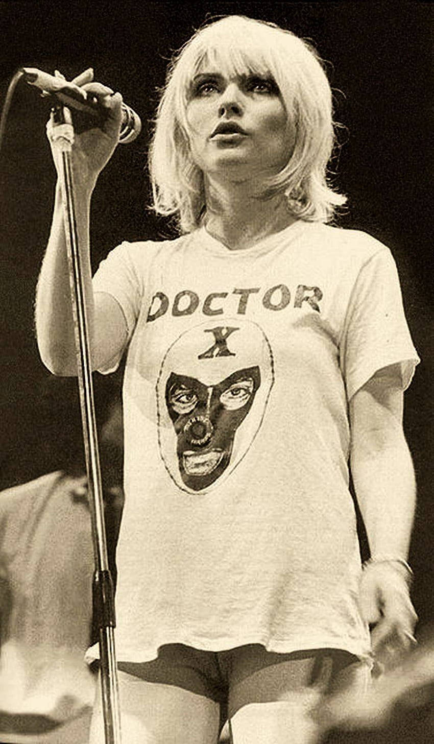 Blondie Debbie Harry Sepia Photography Background