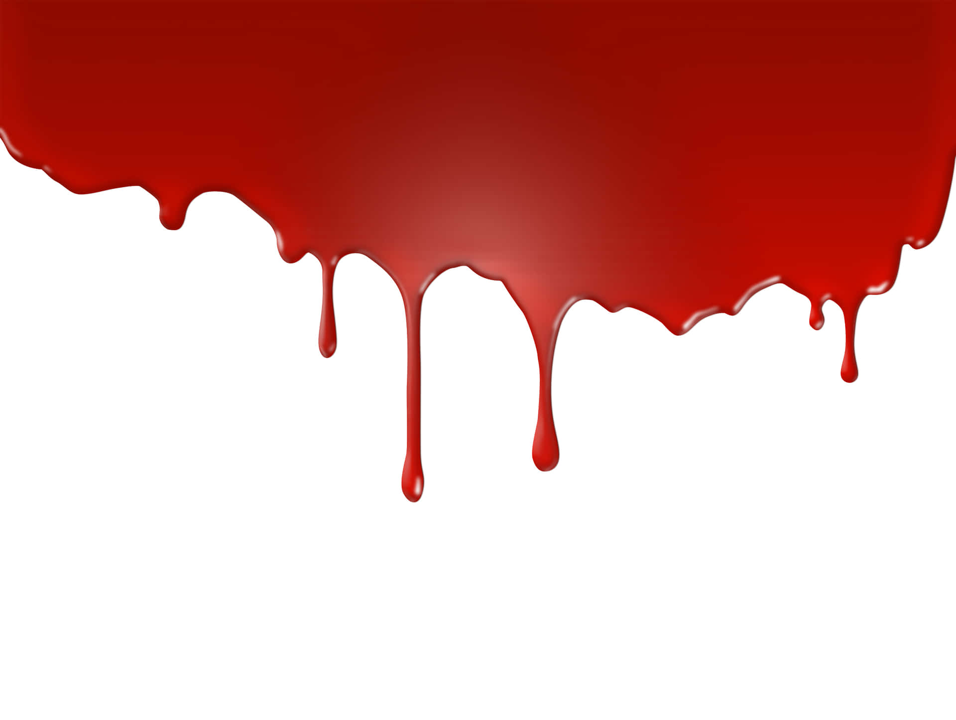 Blood Dripping On White Background Vector