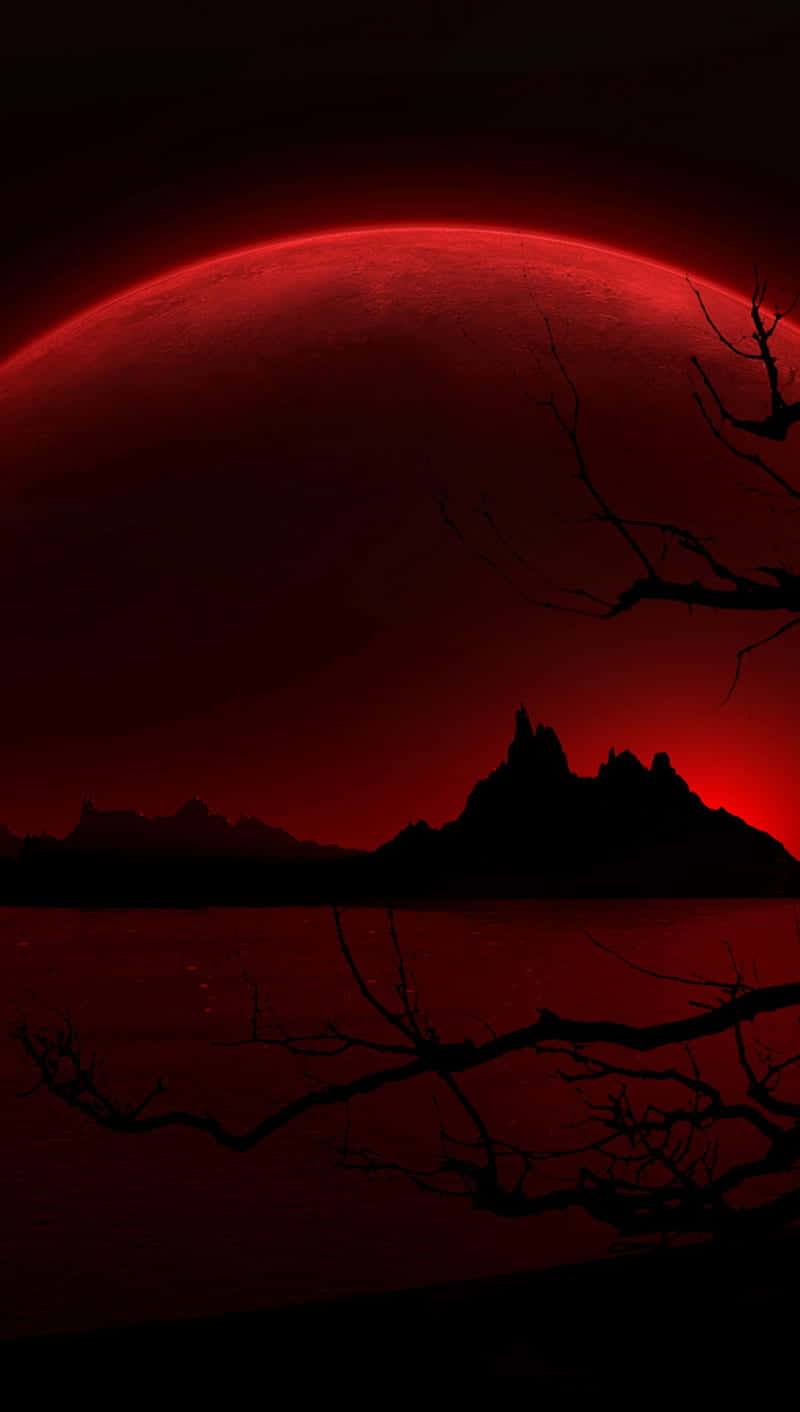 Blood Moon Aura Background