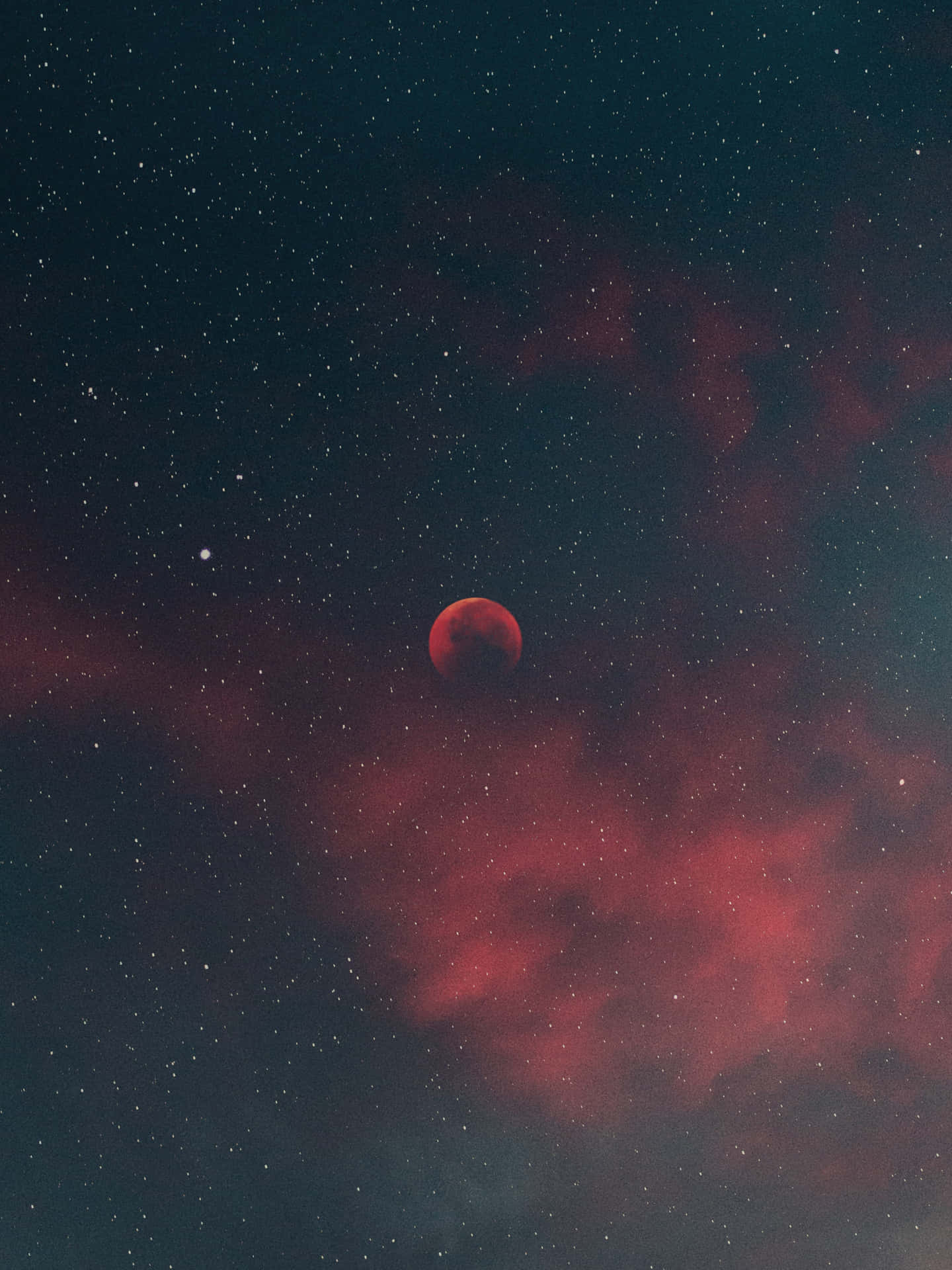 Blood Moon Clouds Background
