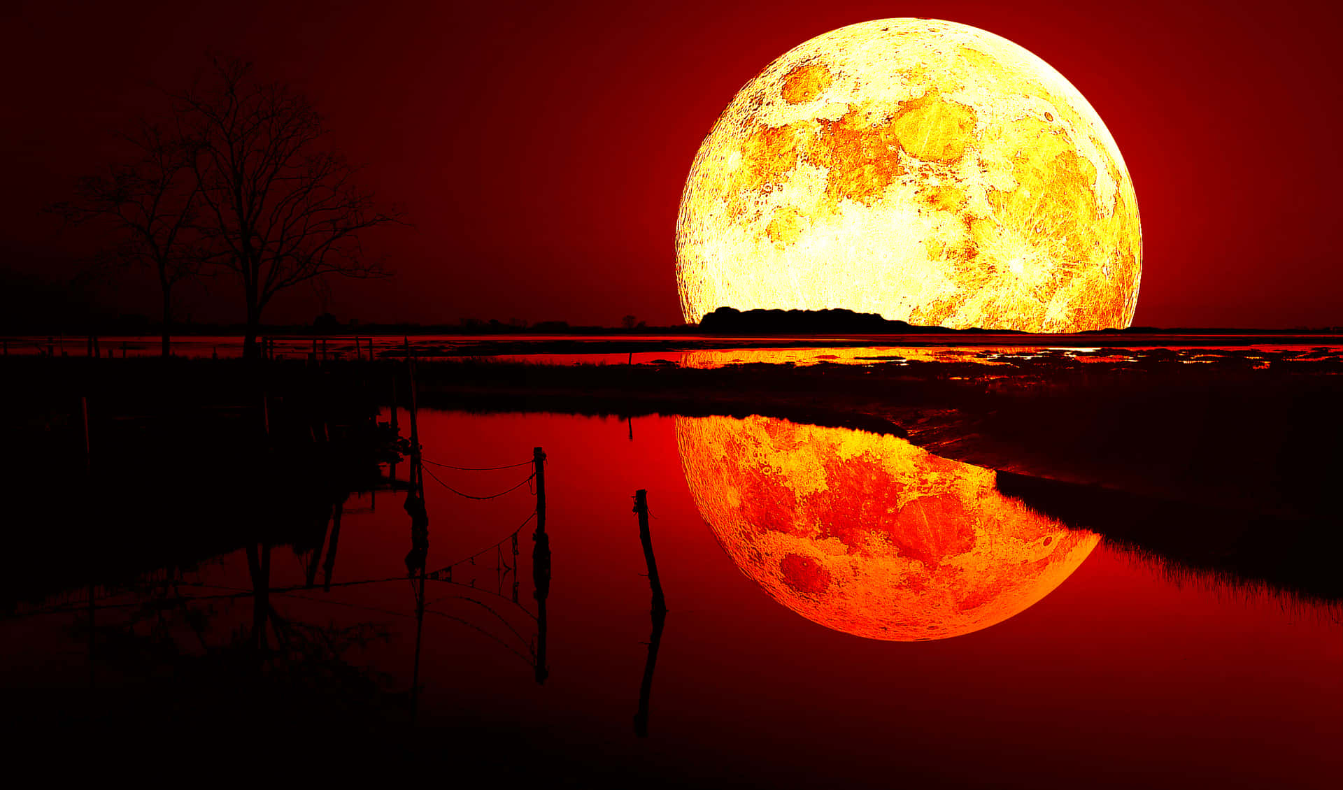 Blood Moon Rising Background