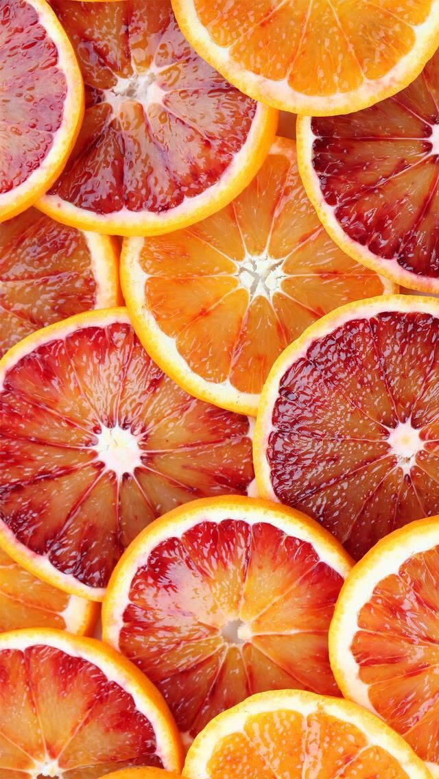 Blood Orange Citrus Fruit Artistic Pattern