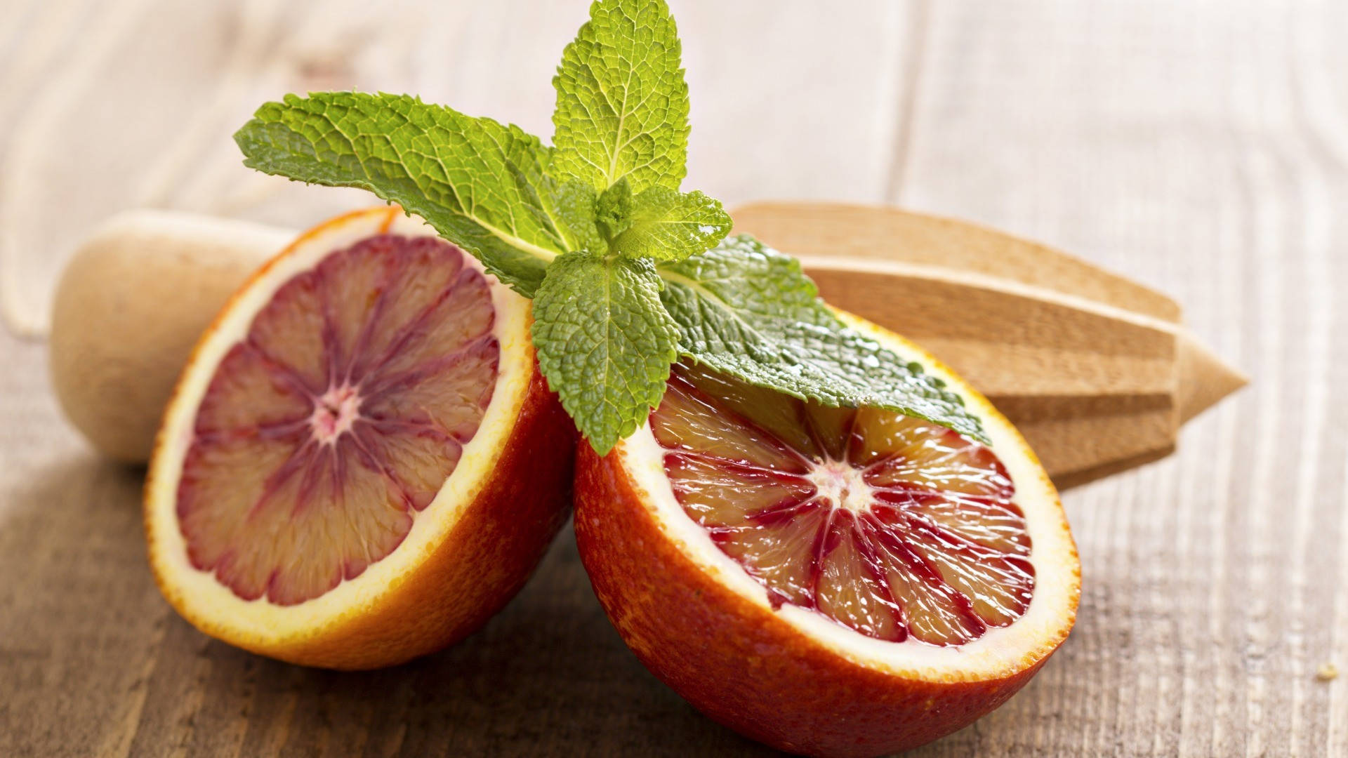 Blood Orange Citrus Fruit Leaf Background