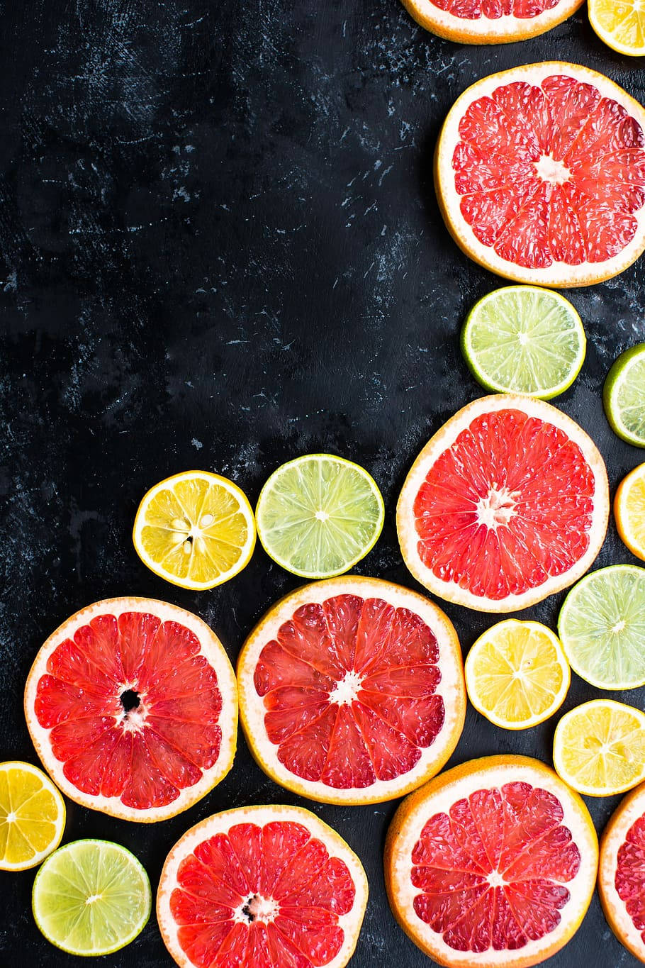 Blood Orange Citrus Fruit Lemon Dark Aesthetic Background