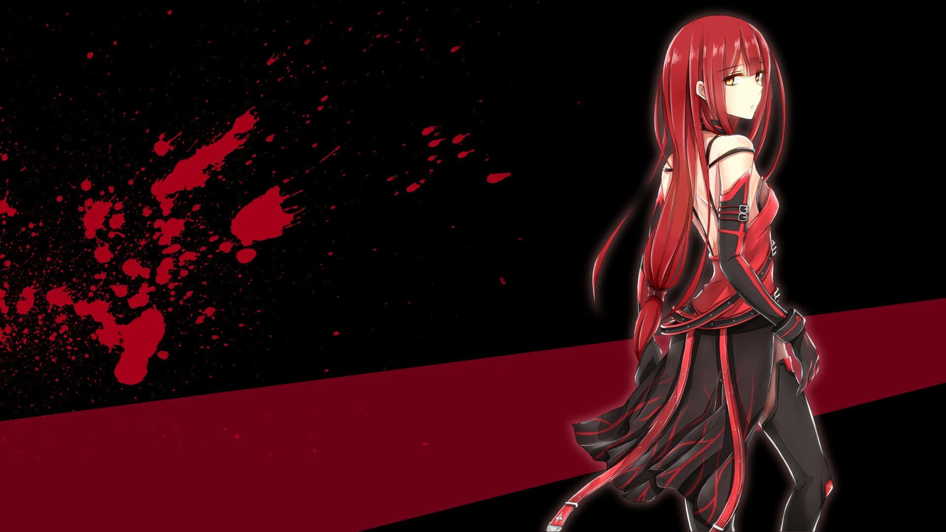 Blood Red Google Anime Background