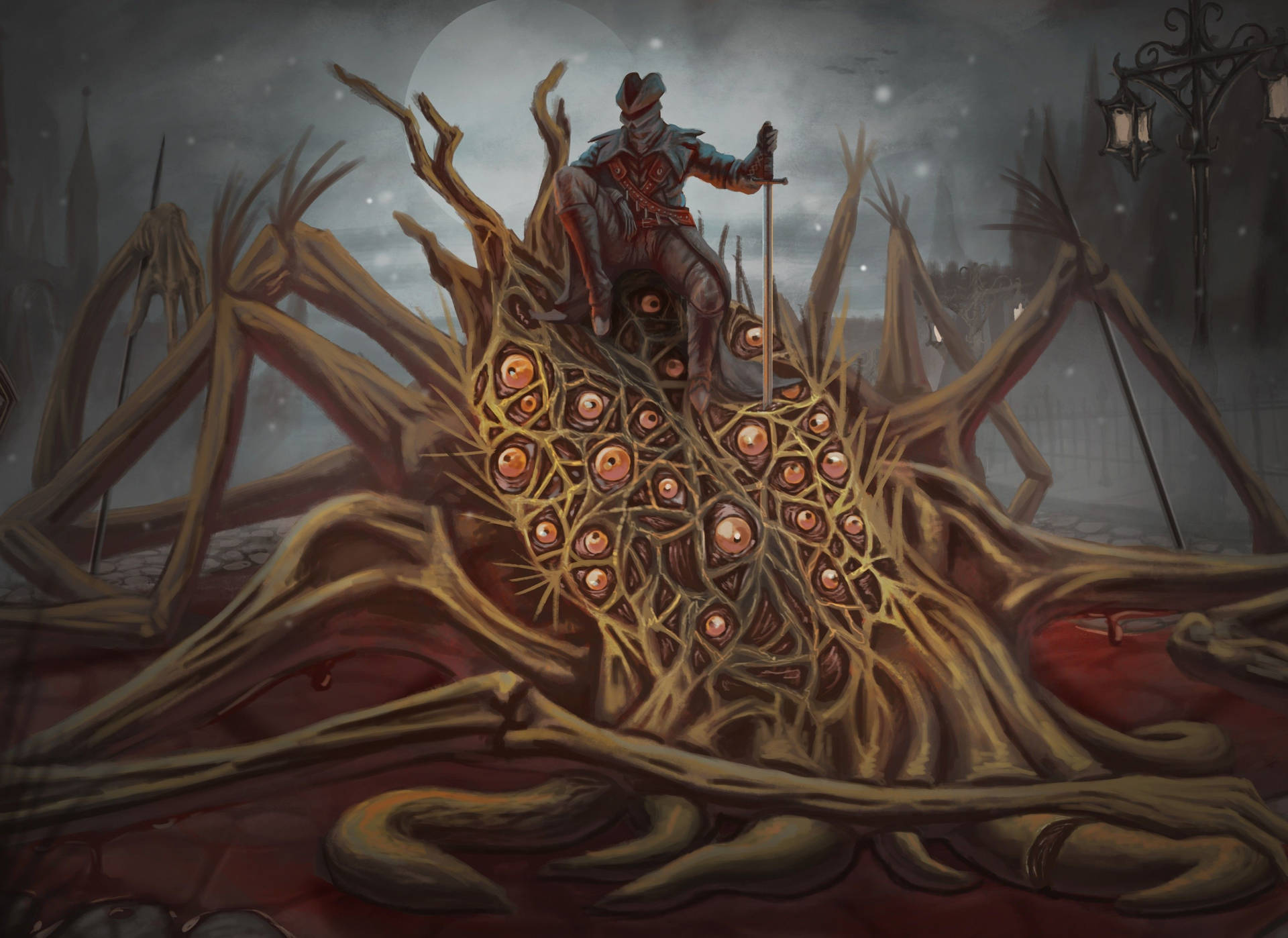 Bloodborne Amygdala Artwork Background