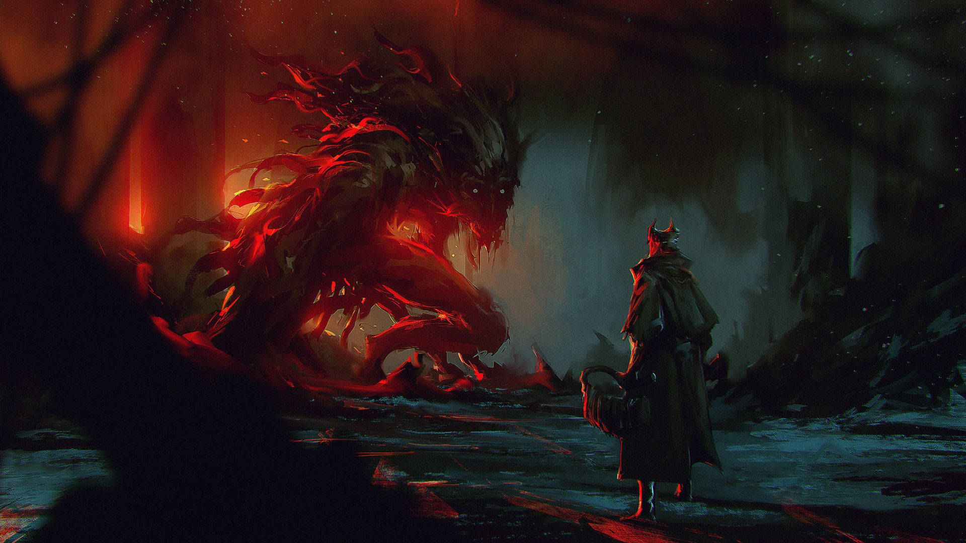 Bloodborne Art Cleric Beast Background