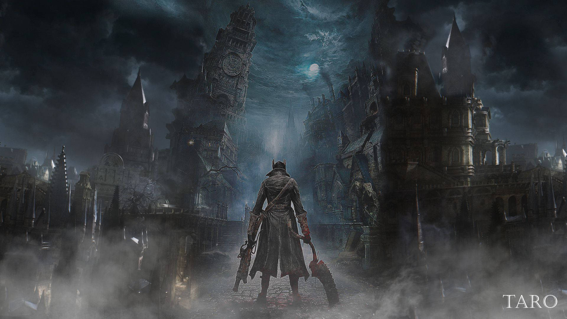 Bloodborne Game Cover Background