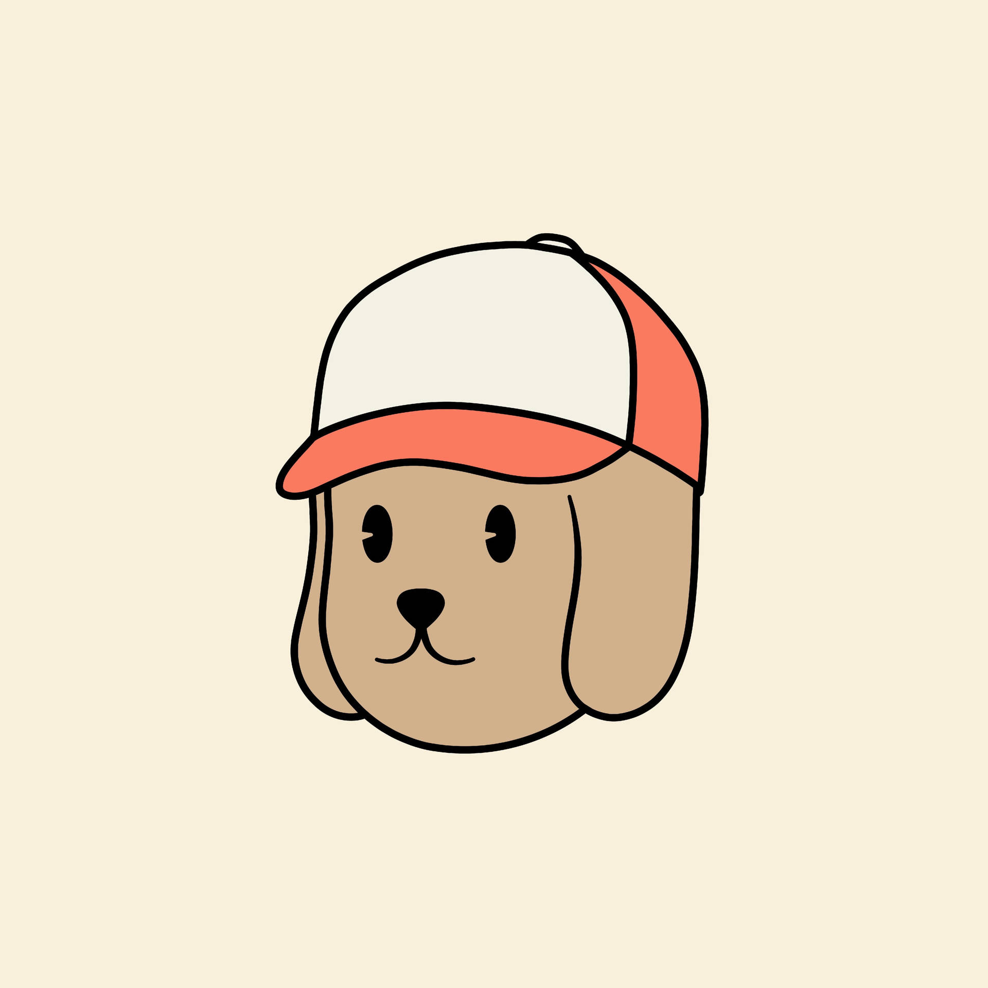 Bloodhound Cartoon Dog Head