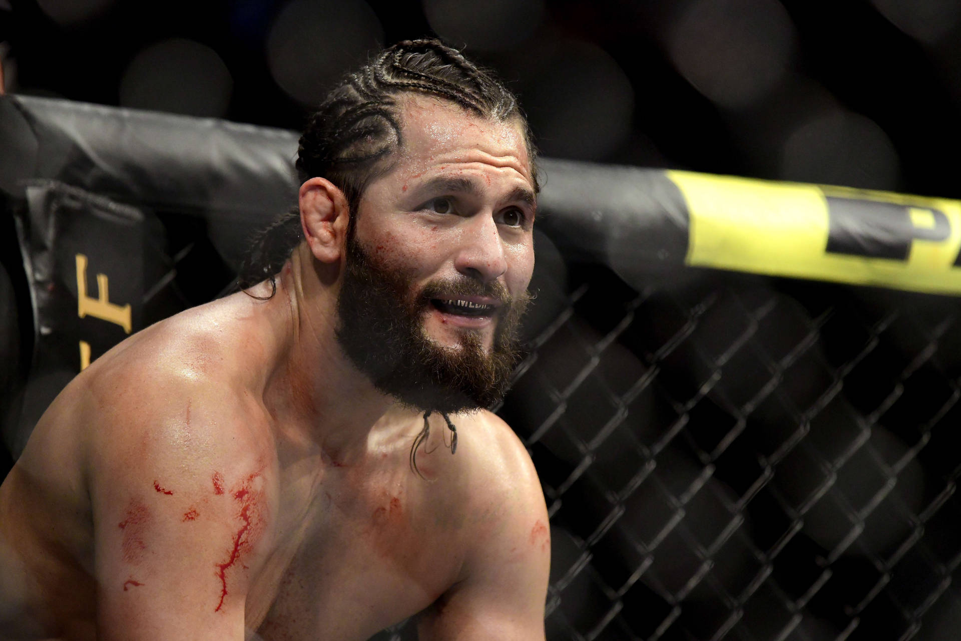 Bloodied Jorge Masvidal Background