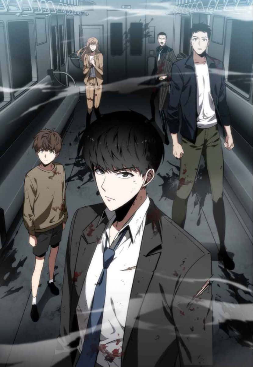 Bloody Characters In An Omniscient Bus Background