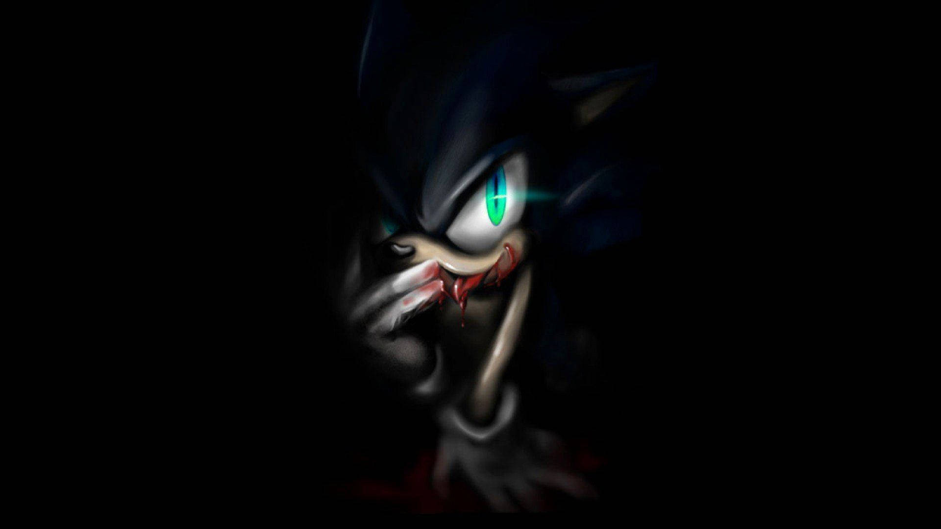 Bloody Dark Sonic Art Background