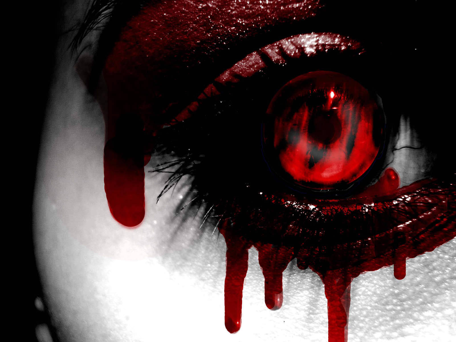 Bloody Eye Of Ghost Background