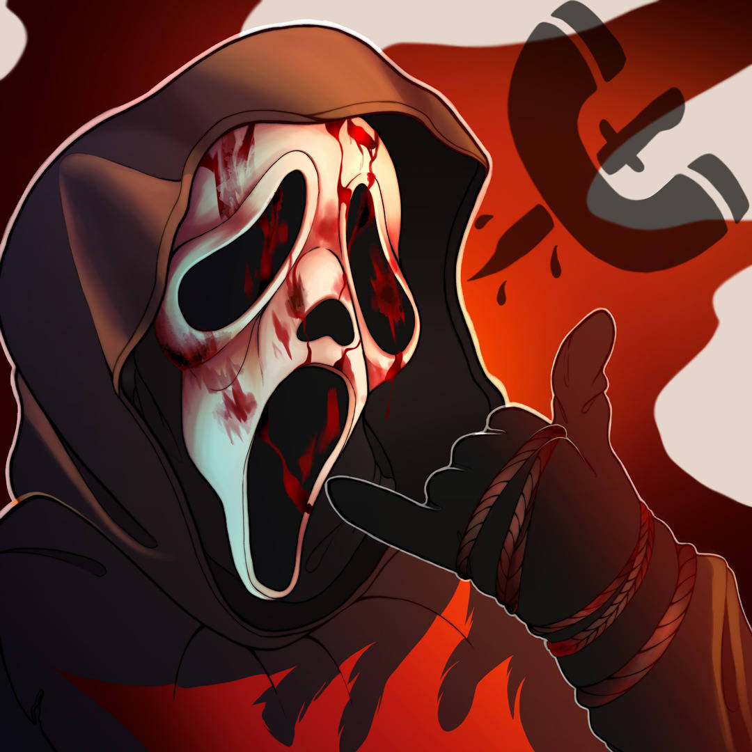 Bloody Ghostface Pfp Background