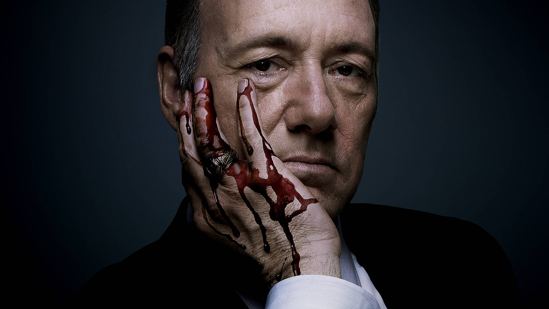 Bloody Hand Of Kevin From House Of Cards Background