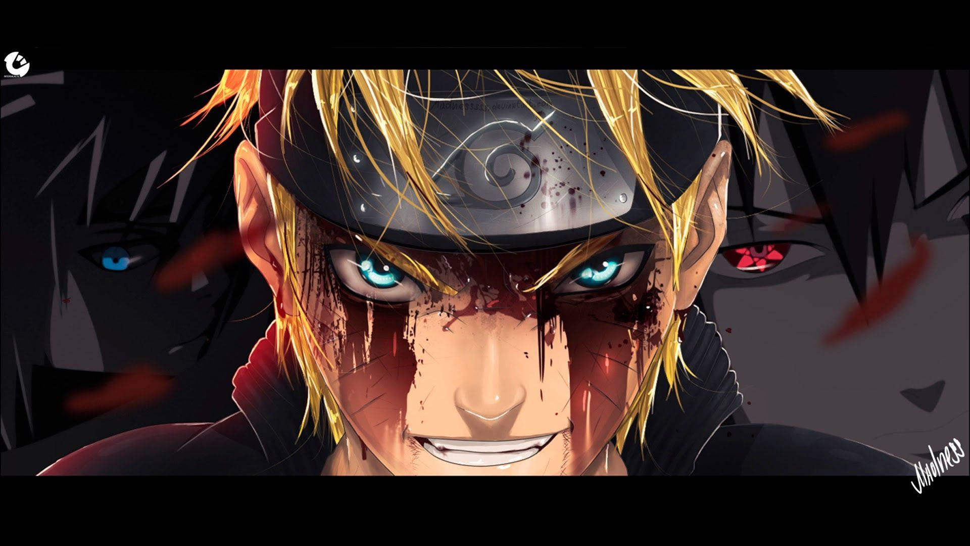 Bloody Naruto Anime Profile Background
