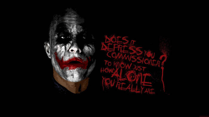 Bloody Red Text Sad Joker