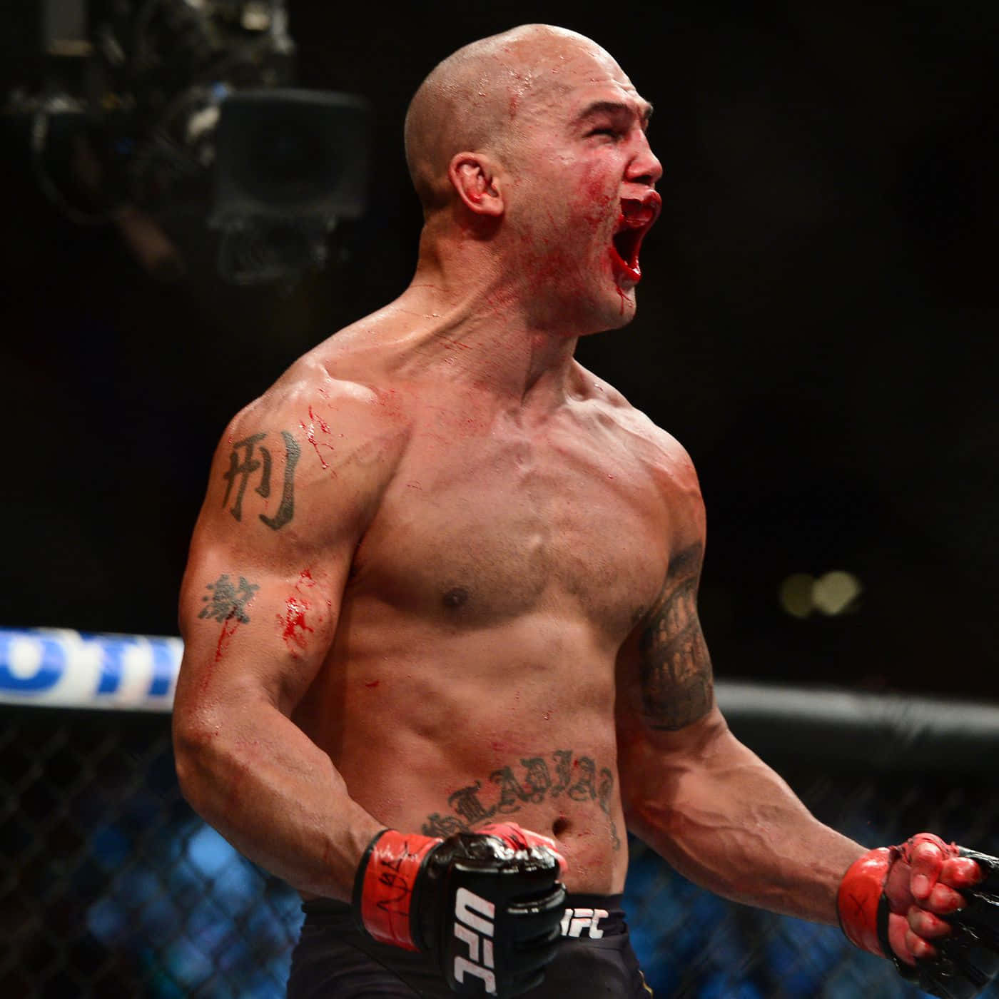 Bloody Robbie Lawler Ufc 189