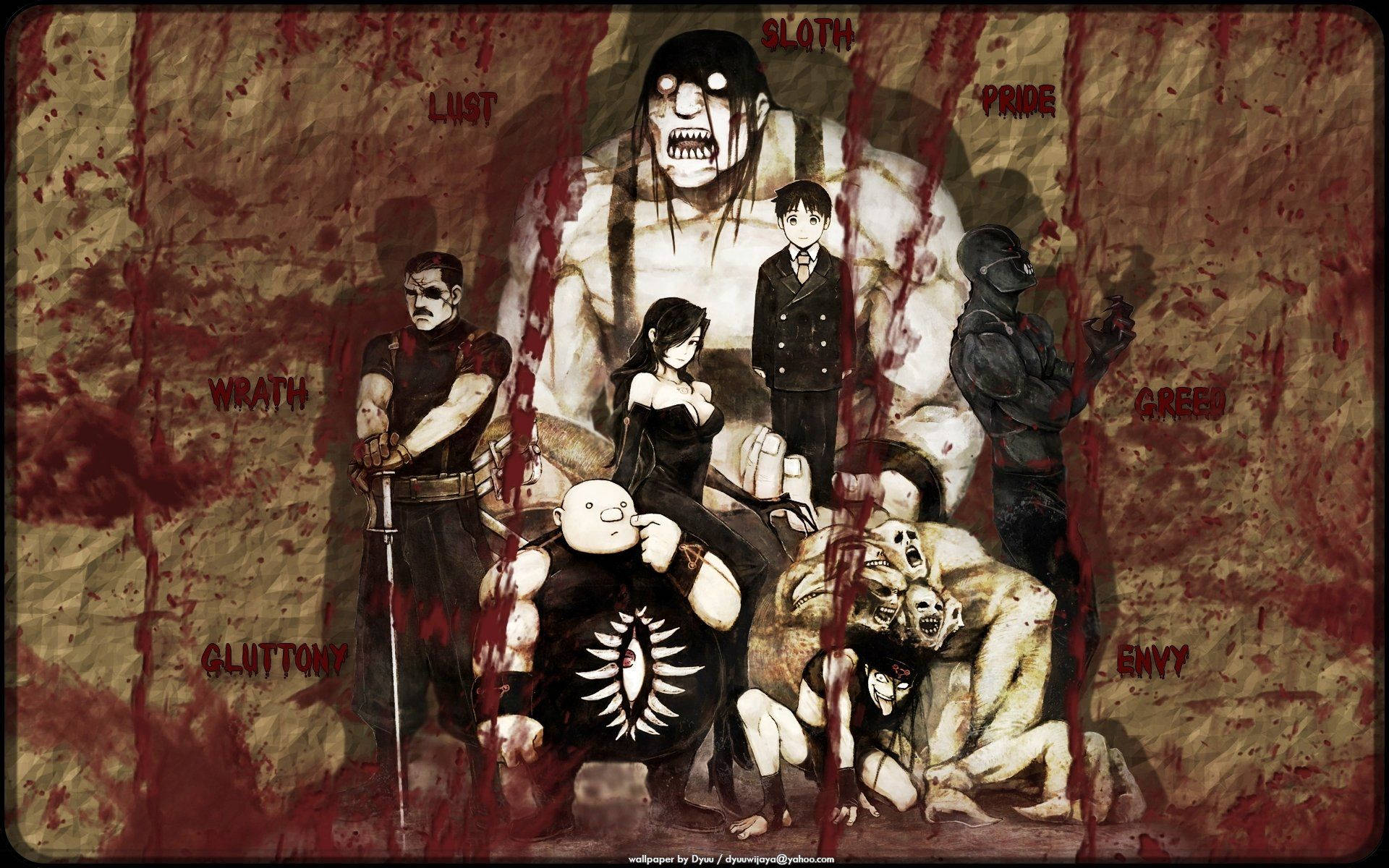 Bloody Sketch Fullmetal Alchemist Brotherhood Background