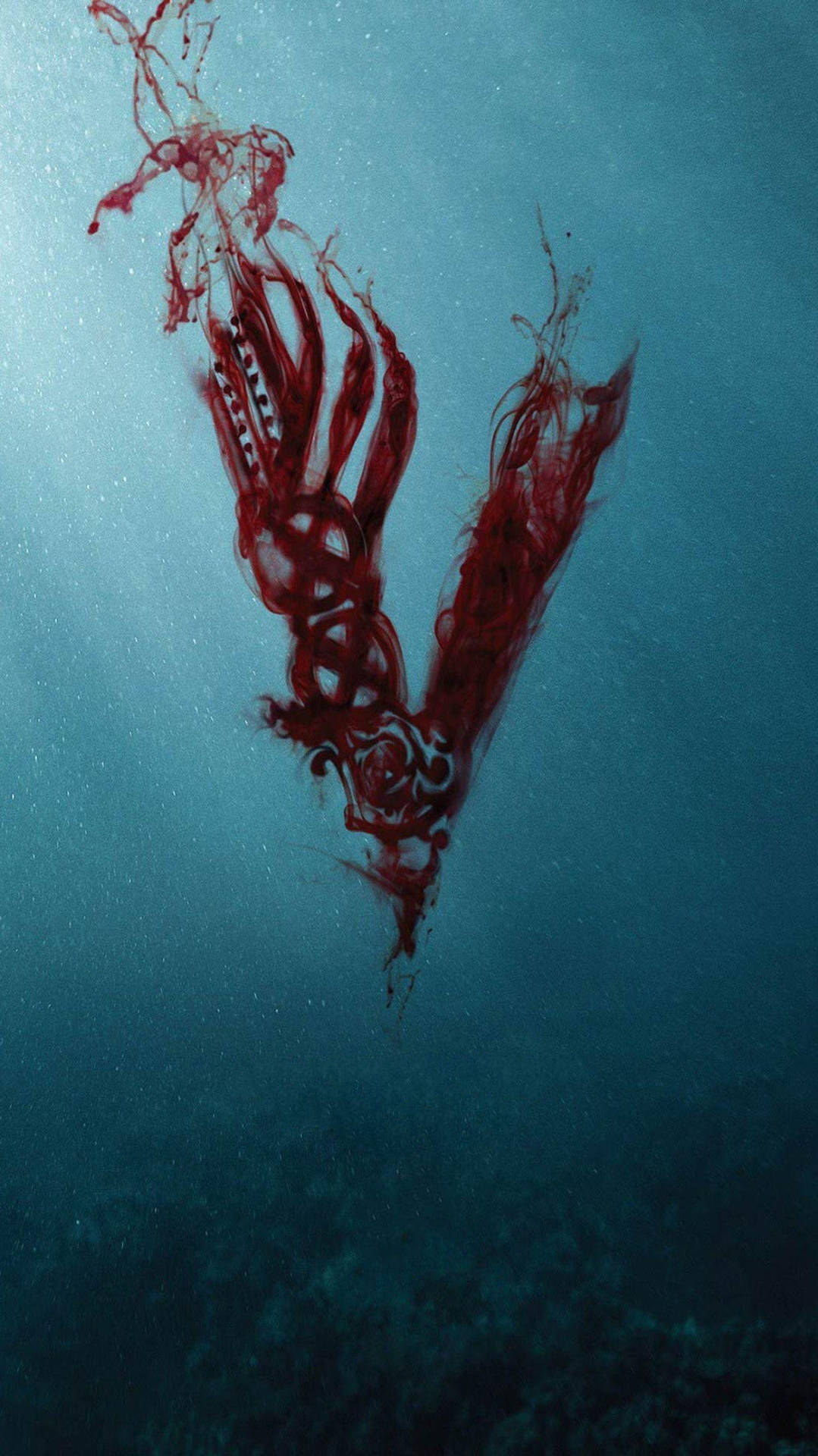 Bloody Vikings Logo Underwater Background