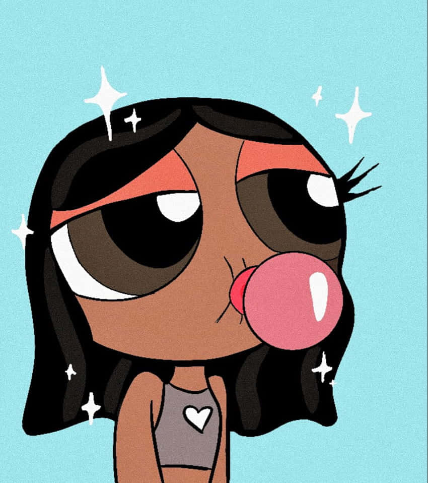 Blossoming With Power - Bubblegum Powerpuff Cartoon Pfp