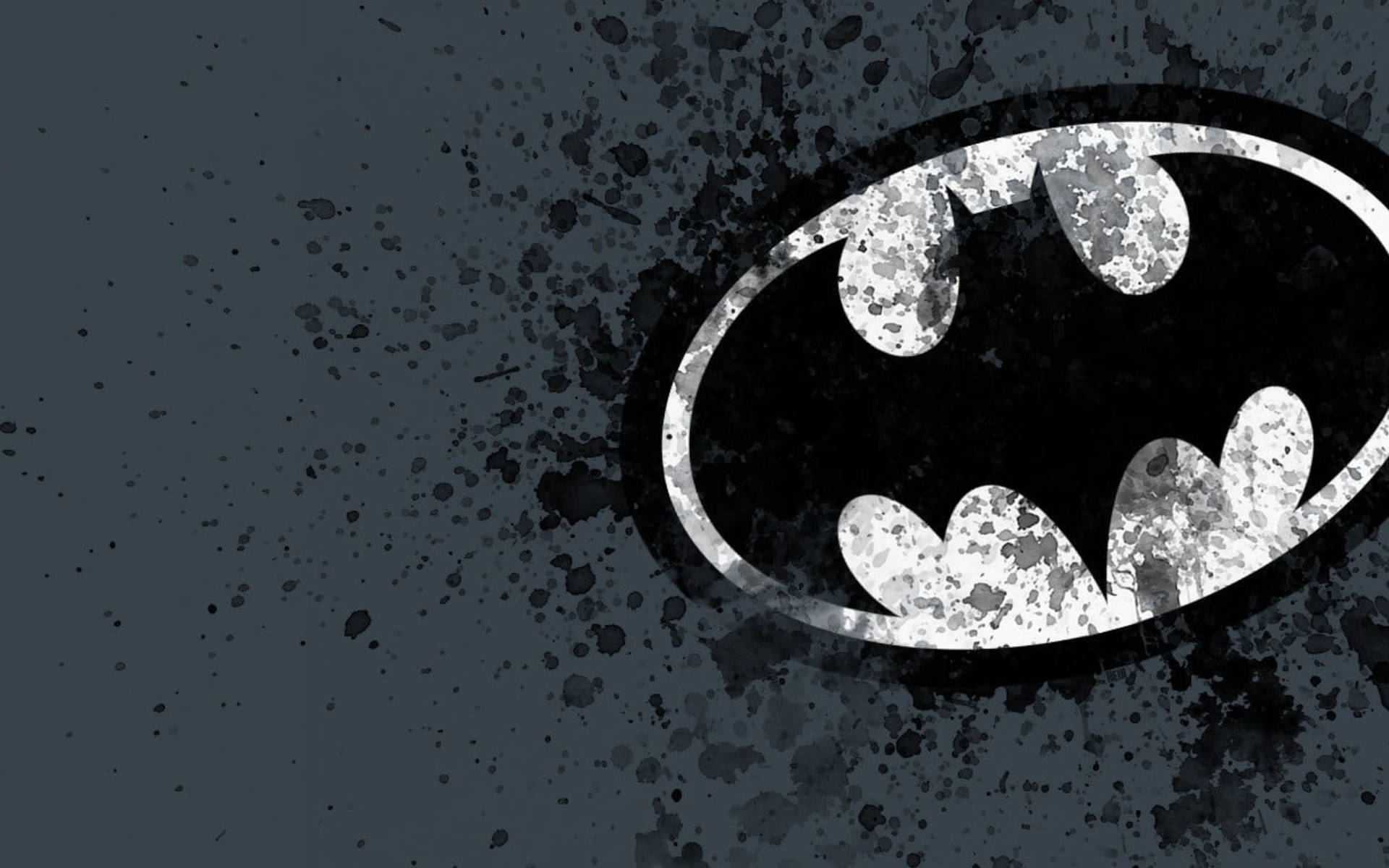 Blotched Batman Logo