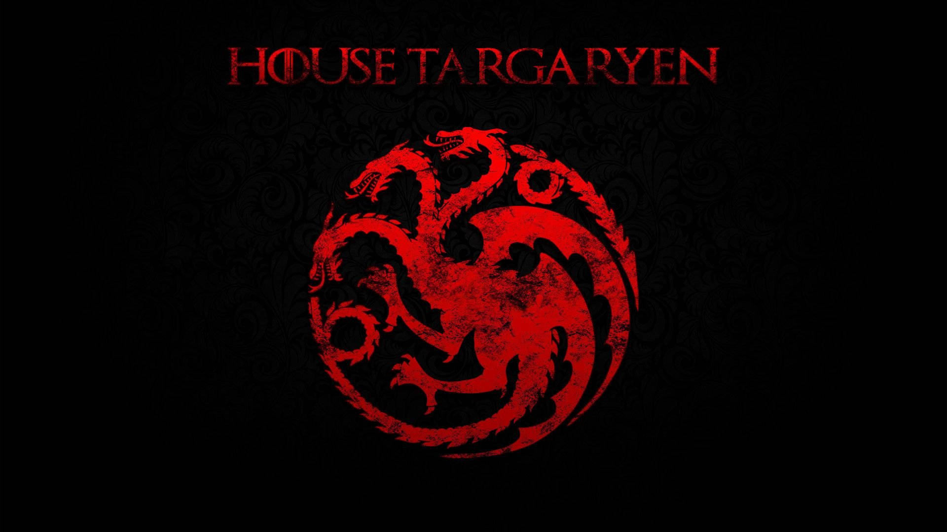 Blotted Red House Targaryen Symbol Background