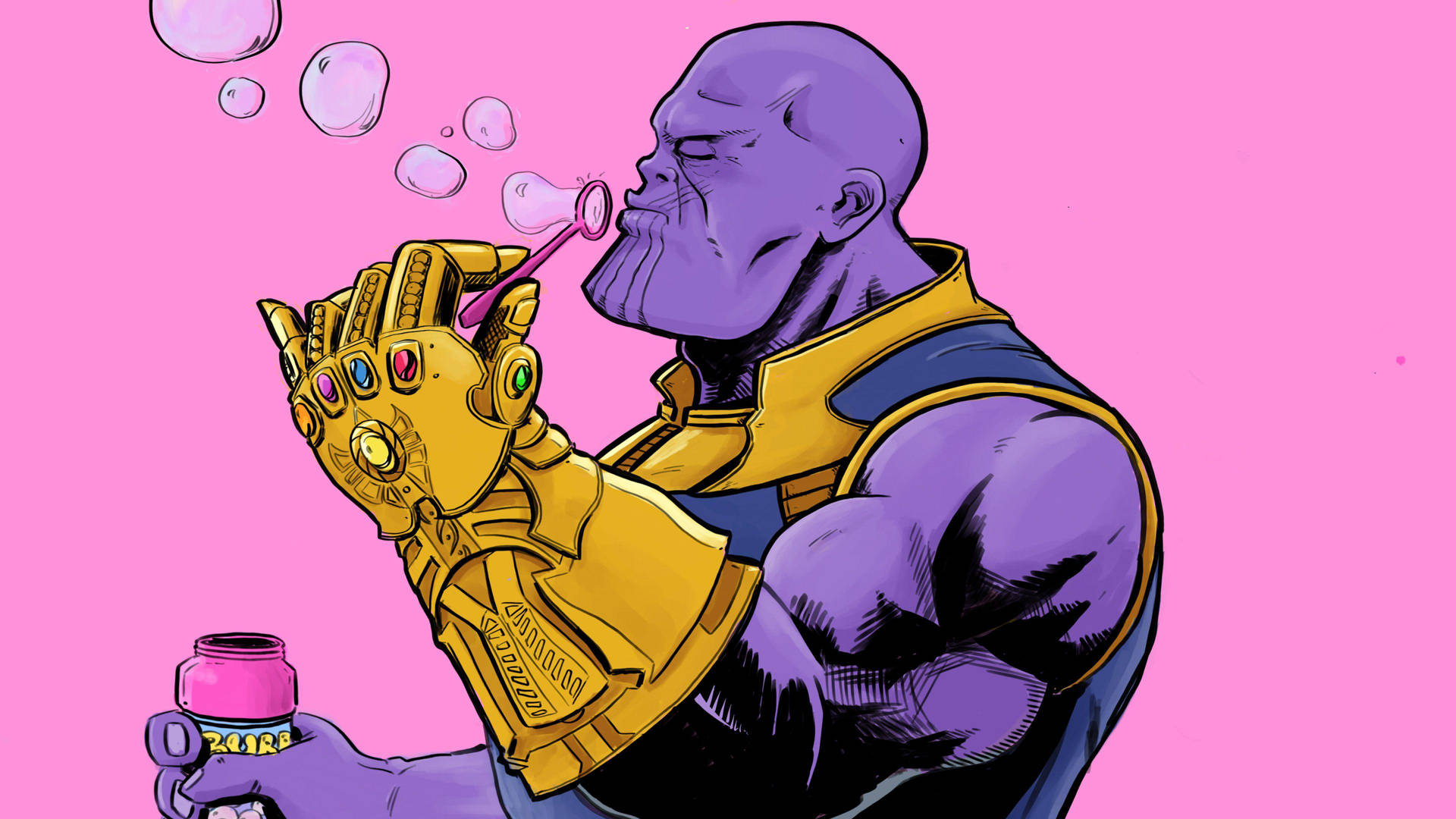 Blowing Bubbles Thanos Hd