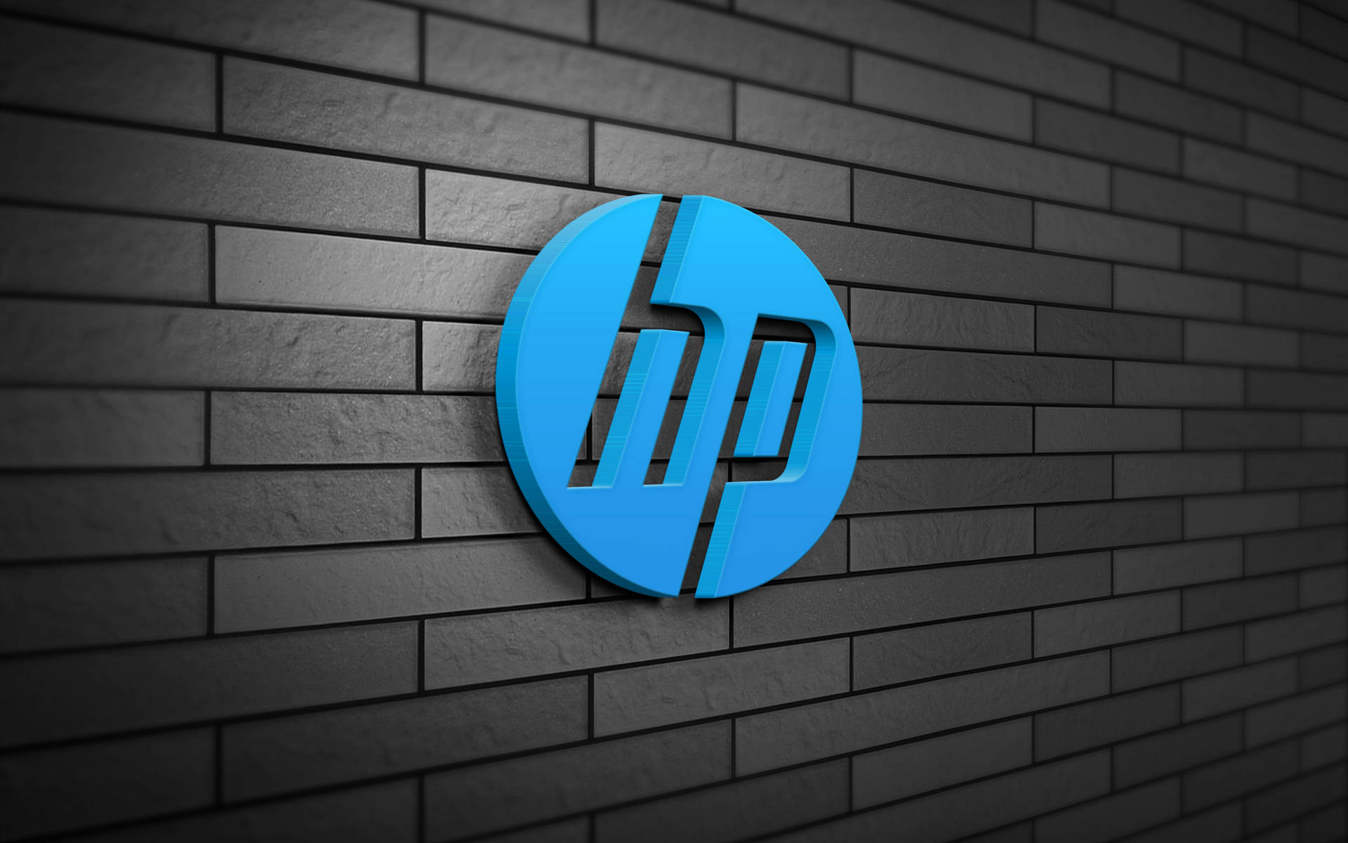 Blue 3d Hp Laptop Logo Background