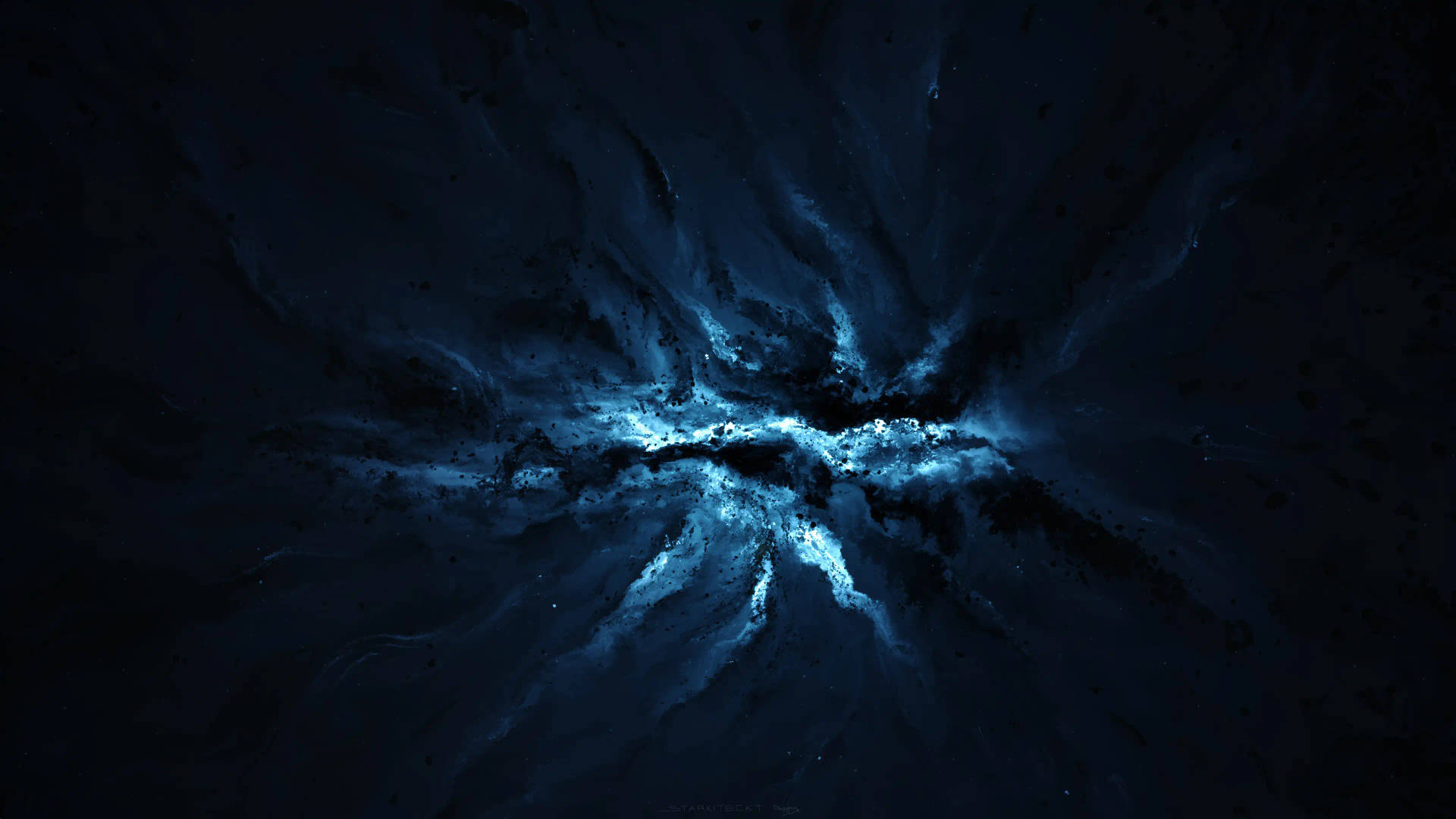 Blue 4k Galaxy Background