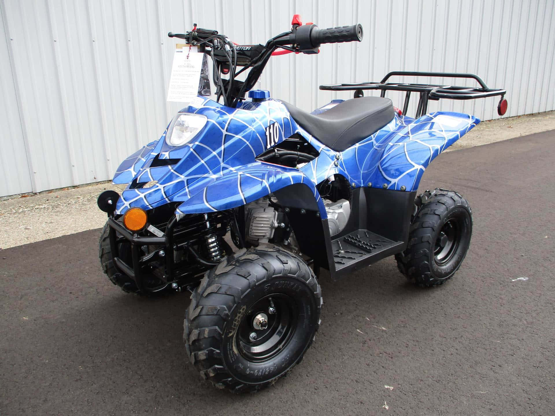 Blue A T V Quad Bike Background