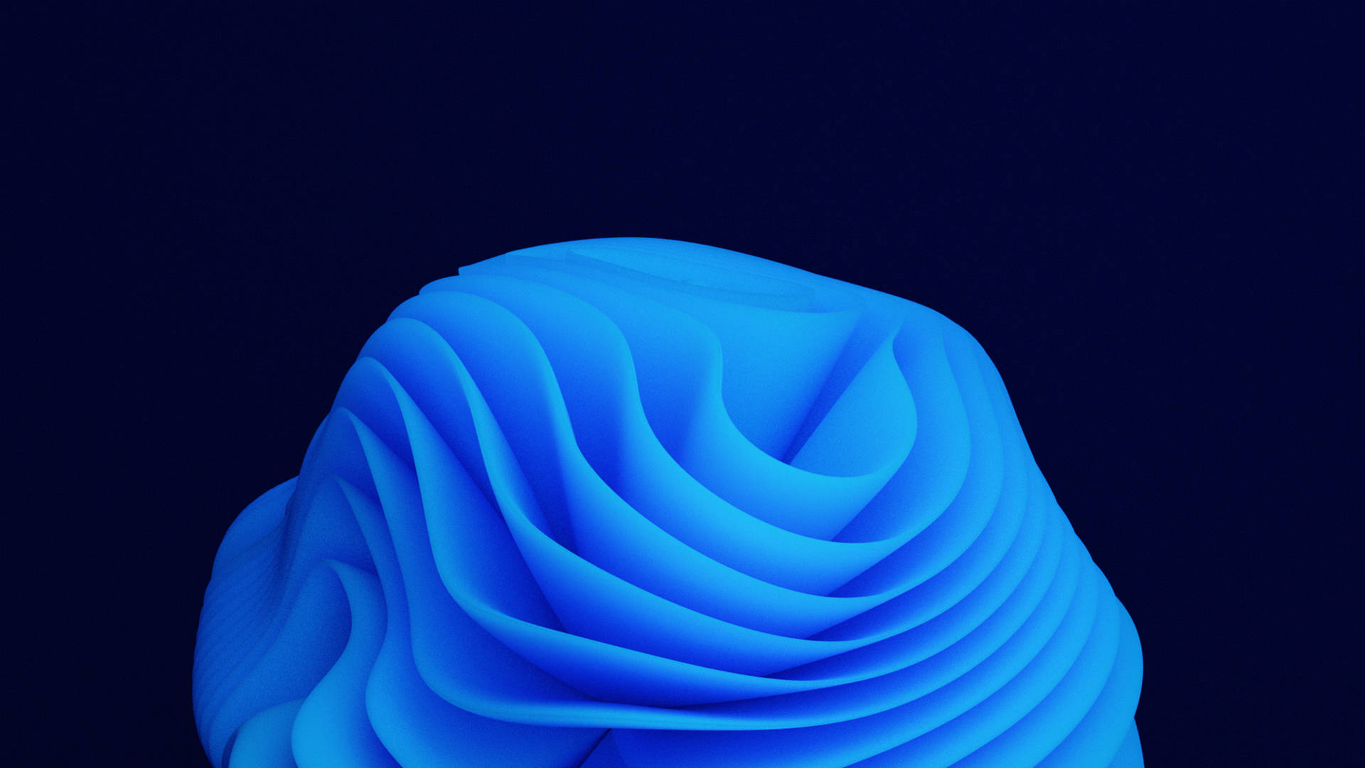 Blue Abstract 3d Windows 11 Background