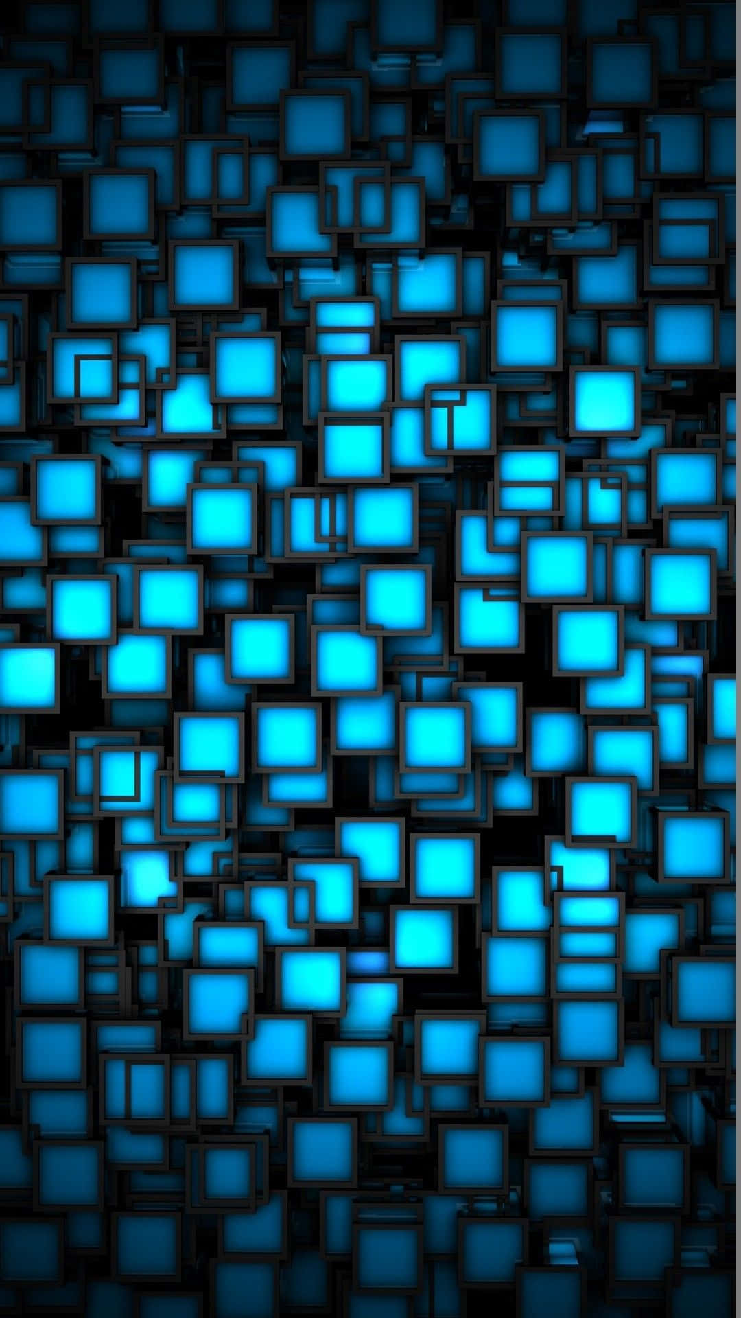 Blue Abstract Background With Squares Background