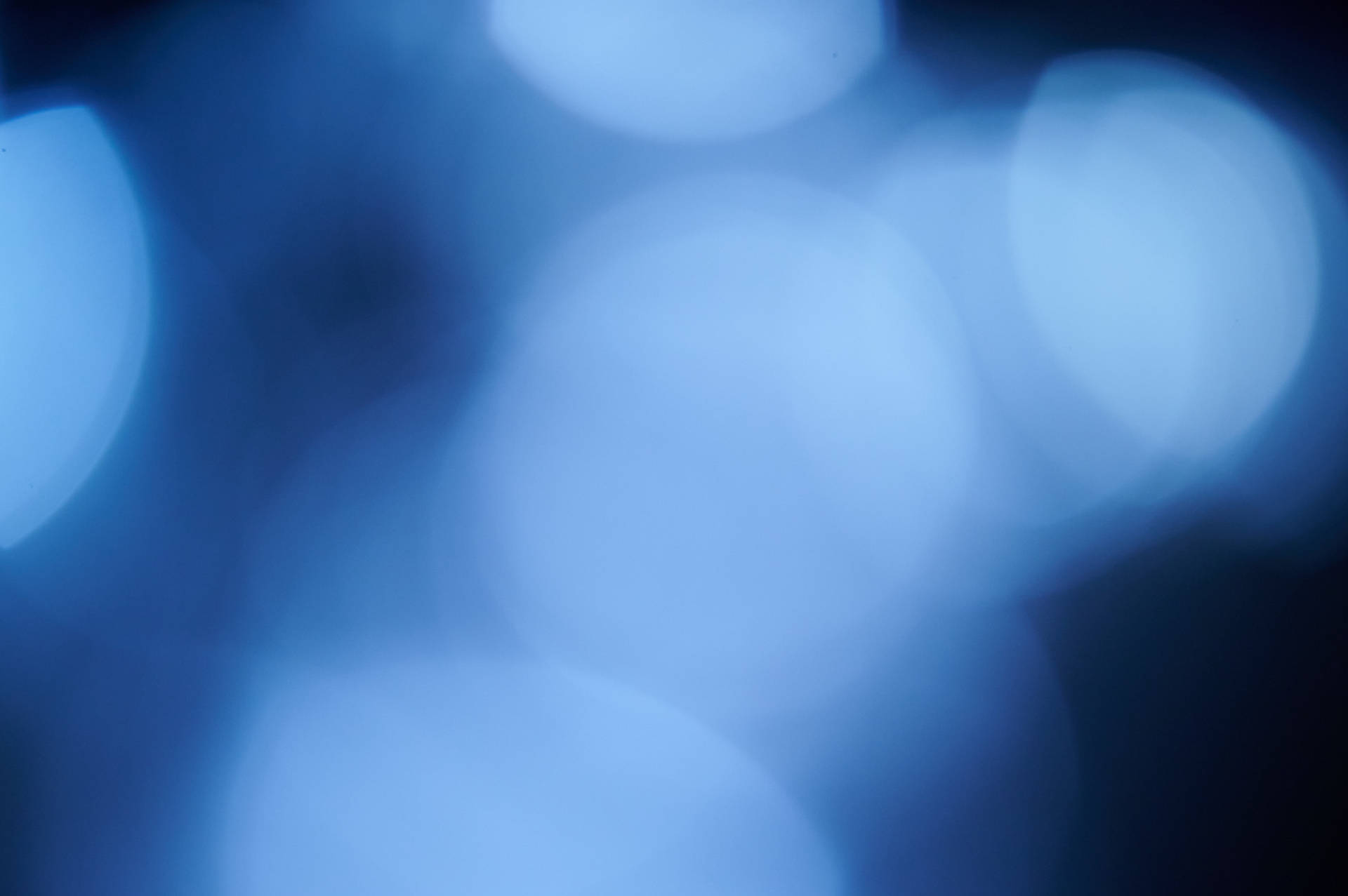Blue Abstract Bokeh Lights Background