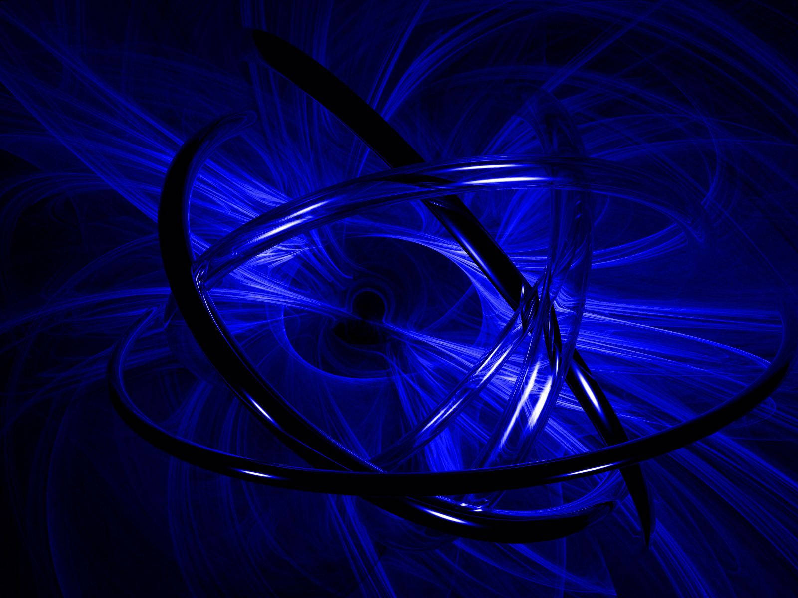 Blue Abstract Circles Background
