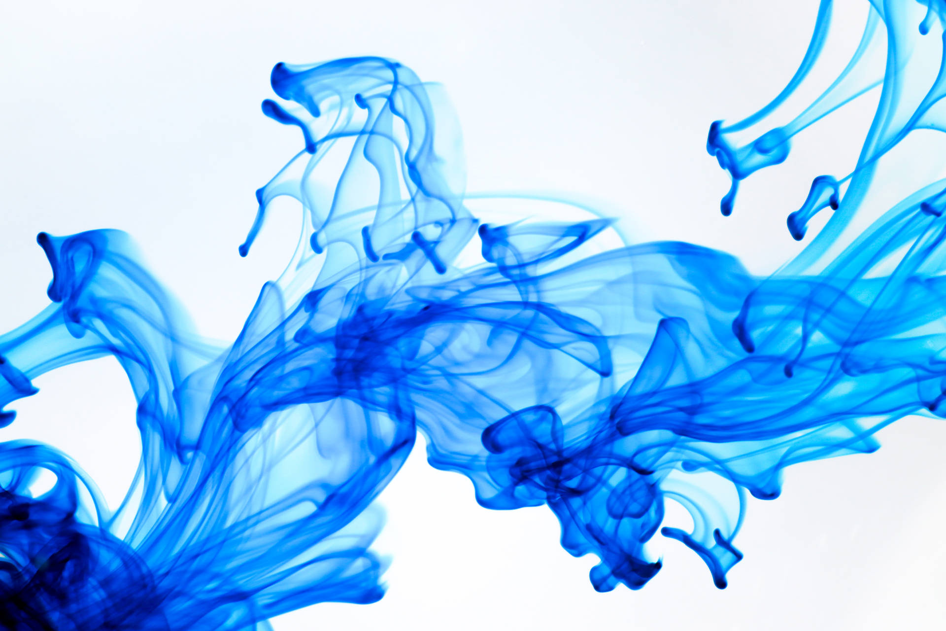 Blue Abstract Fluid Smoke Background