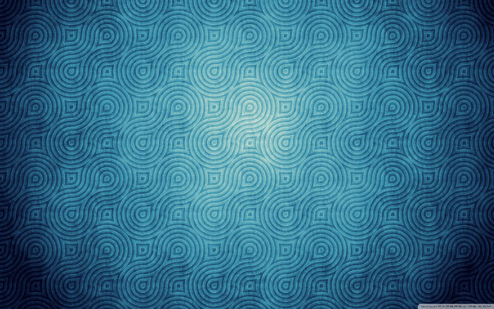 Blue Abstract Wallpaper With A Wave Pattern Background