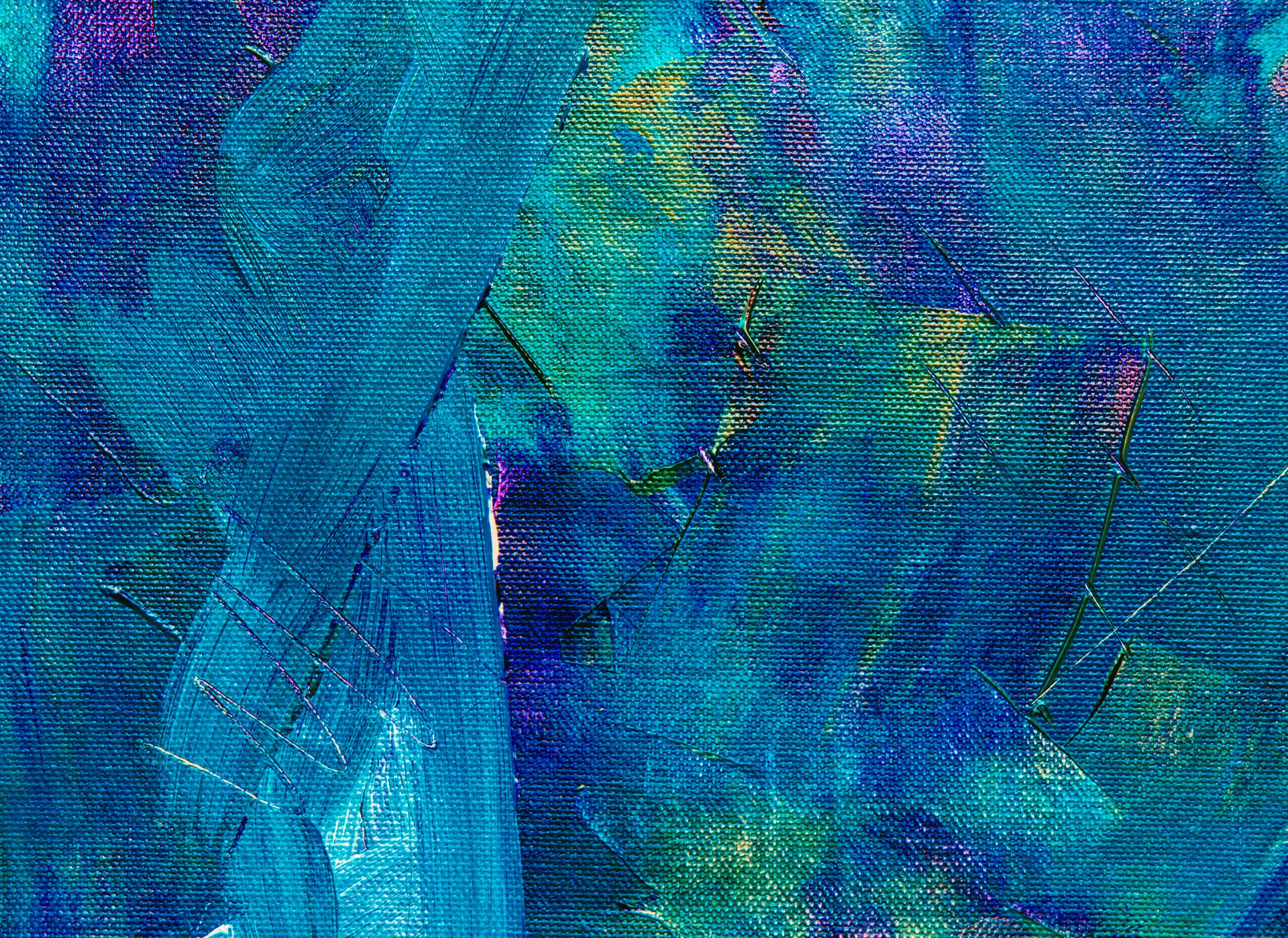 Blue Abstract Work Mac 4k Background