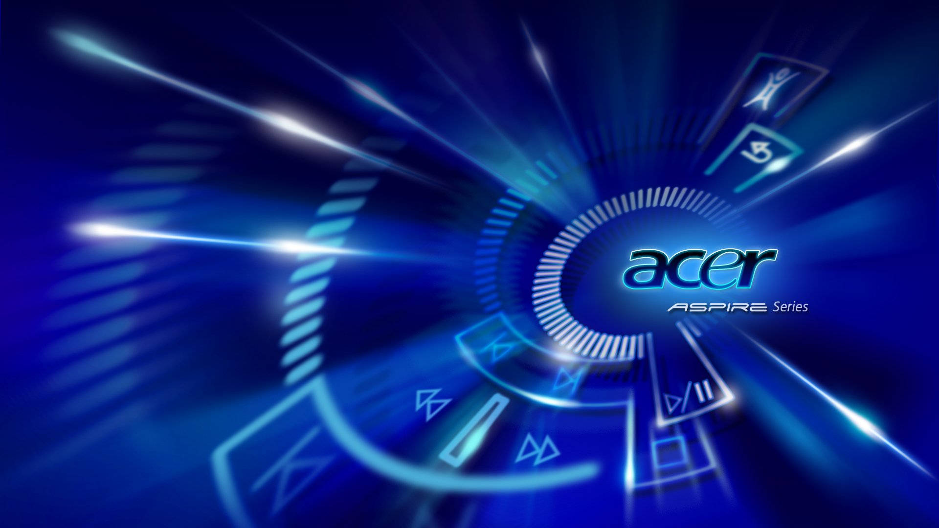 Blue Acer Aspire Series Logo Background