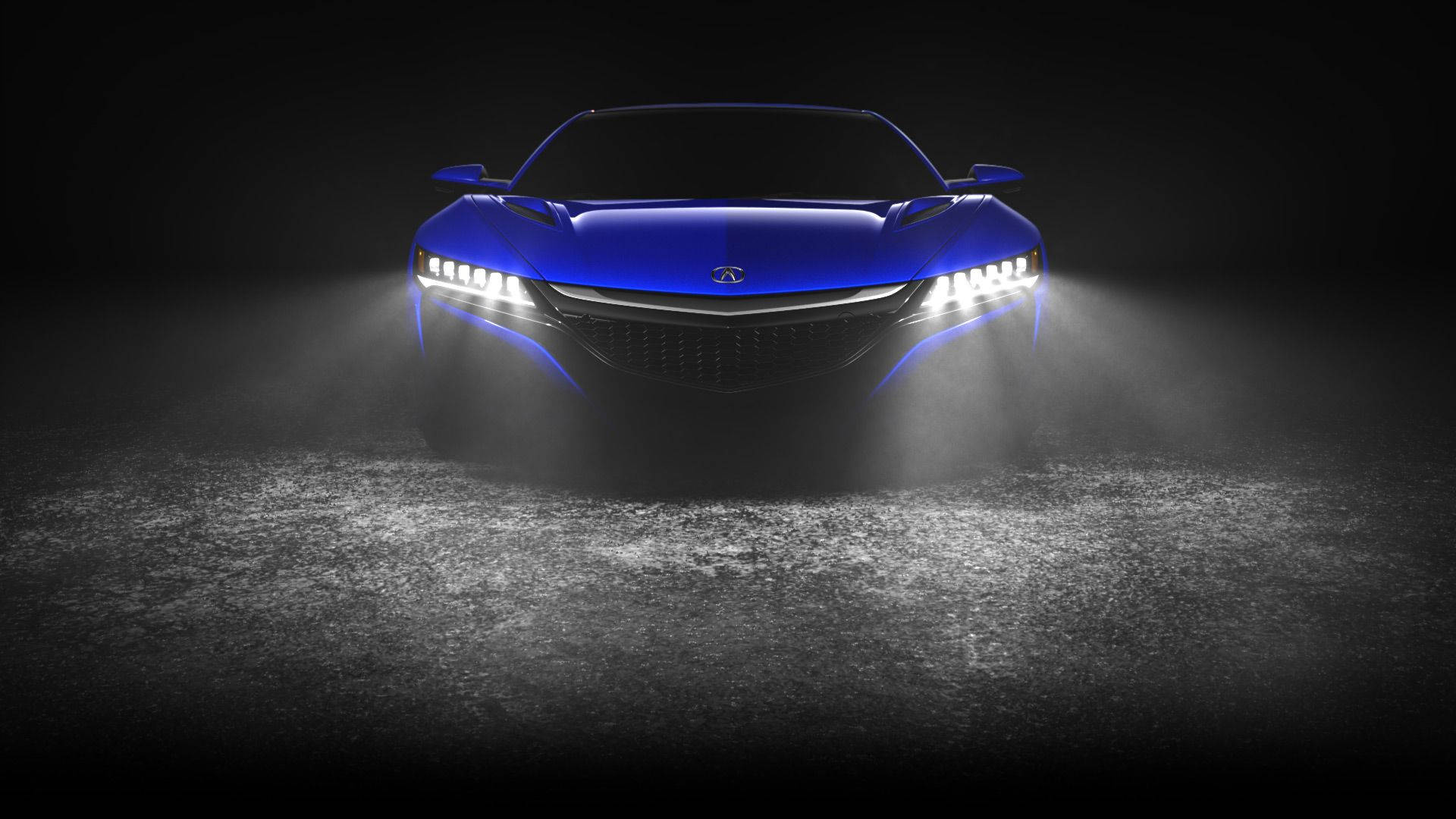 Blue Acura Car Photography Background