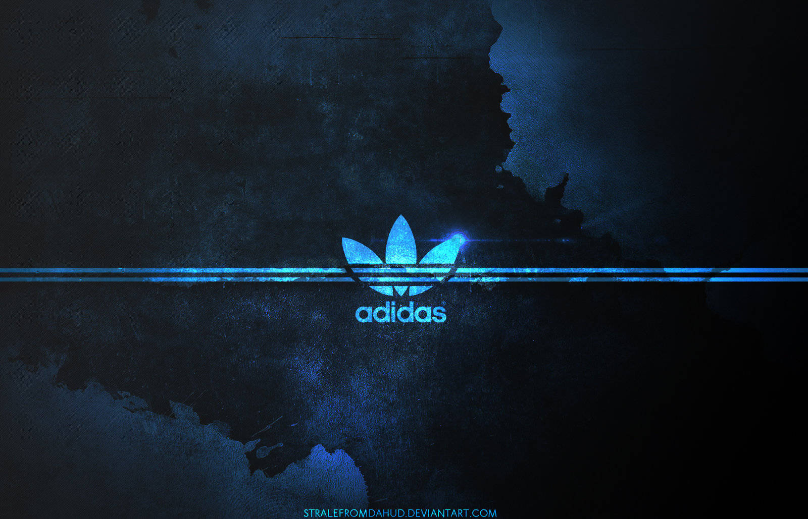 Blue Aesthetic Adidas Logo Background