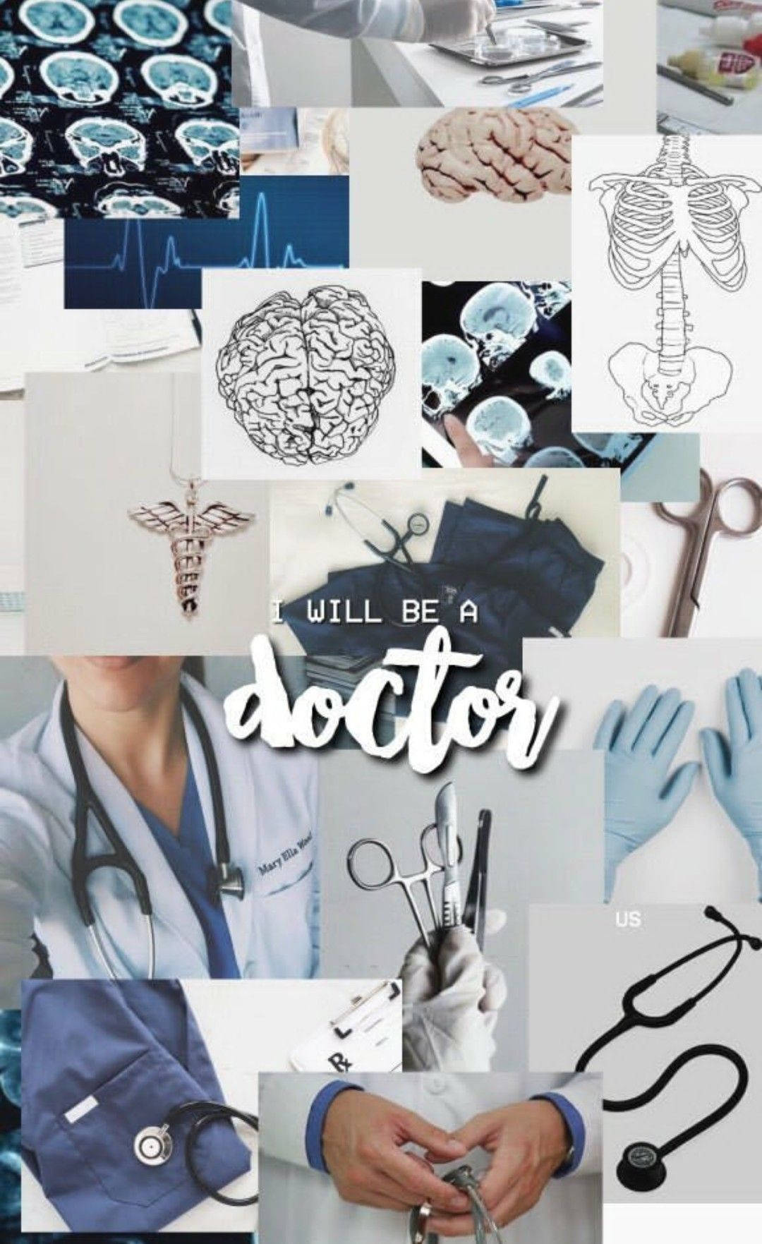 Blue Aesthetic Doctor Motivation Background