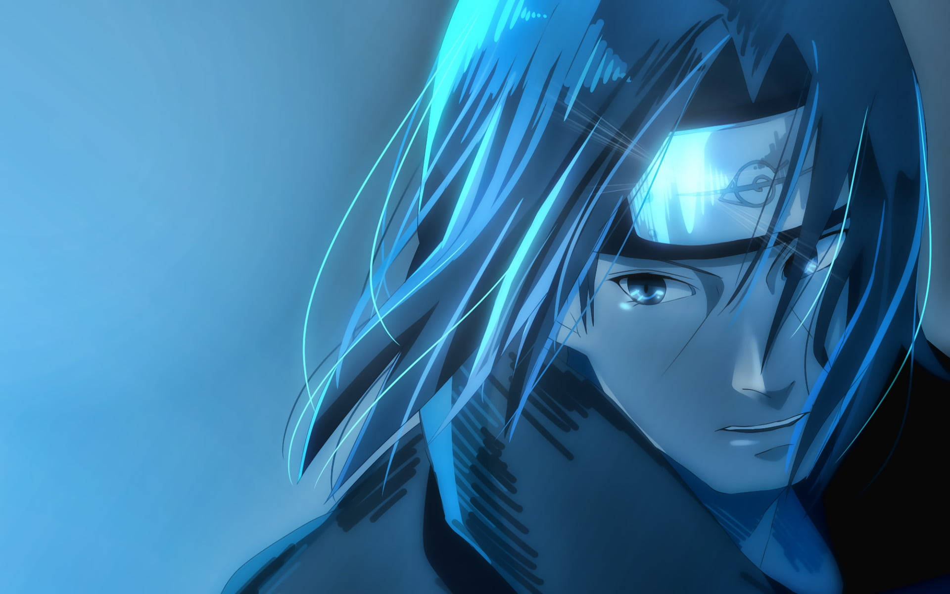 Blue Aesthetic Naruto Shippuden Uchiha Itachi Pfp Background